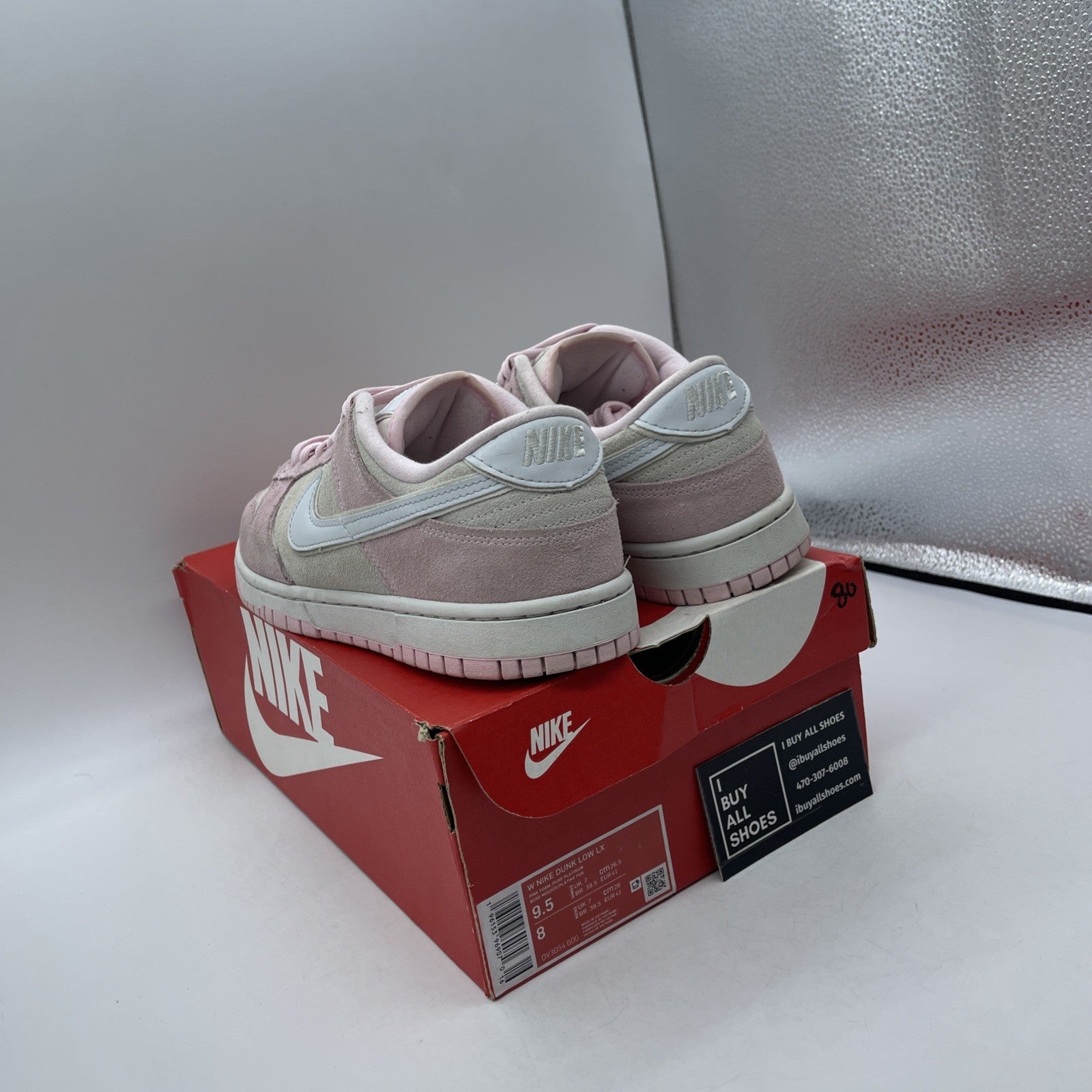 Size 9.5W - Nike Dunk LX Low Pink Foam (DV3054-600)