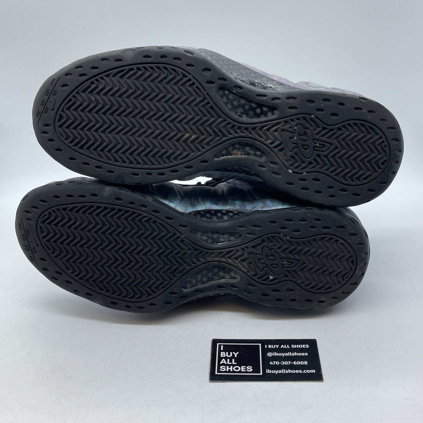 Size 12 - Nike Air Foamposite One Premium Abalone Blue Black Suede (575420-009)