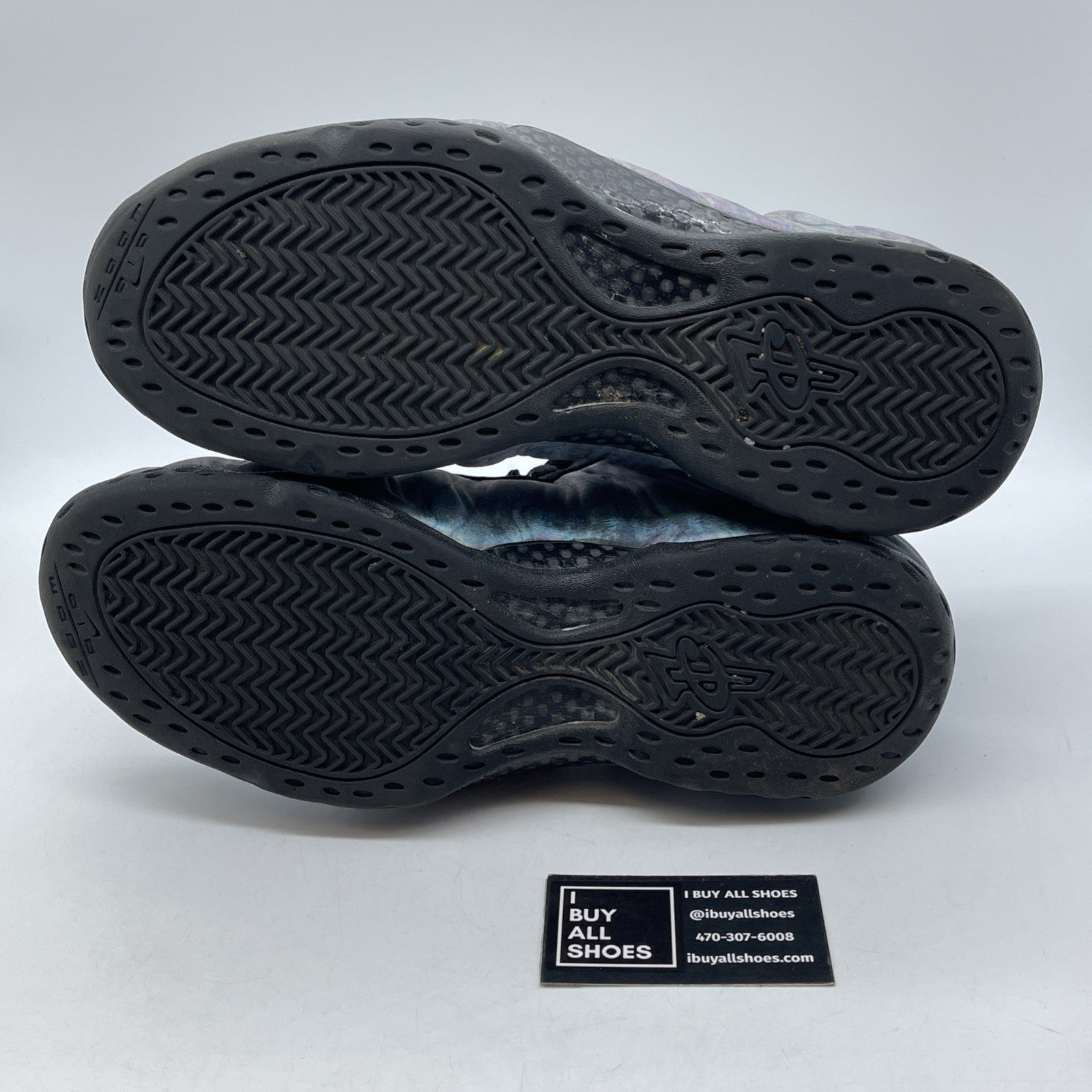 Size 12 - Nike Air Foamposite One Premium Abalone Blue Black Suede (575420-009)