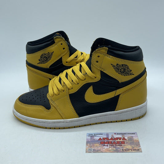 Size 8 - Jordan 1 Retro OG High Pollen Yellow Black White Leather (555088-701)