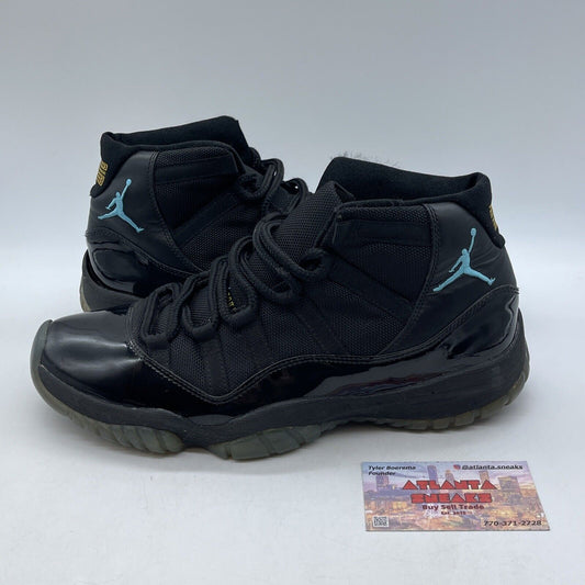 Size 9.5 - Jordan 11 Retro High Gamma Blue Yellow Black Leather (378037-006)