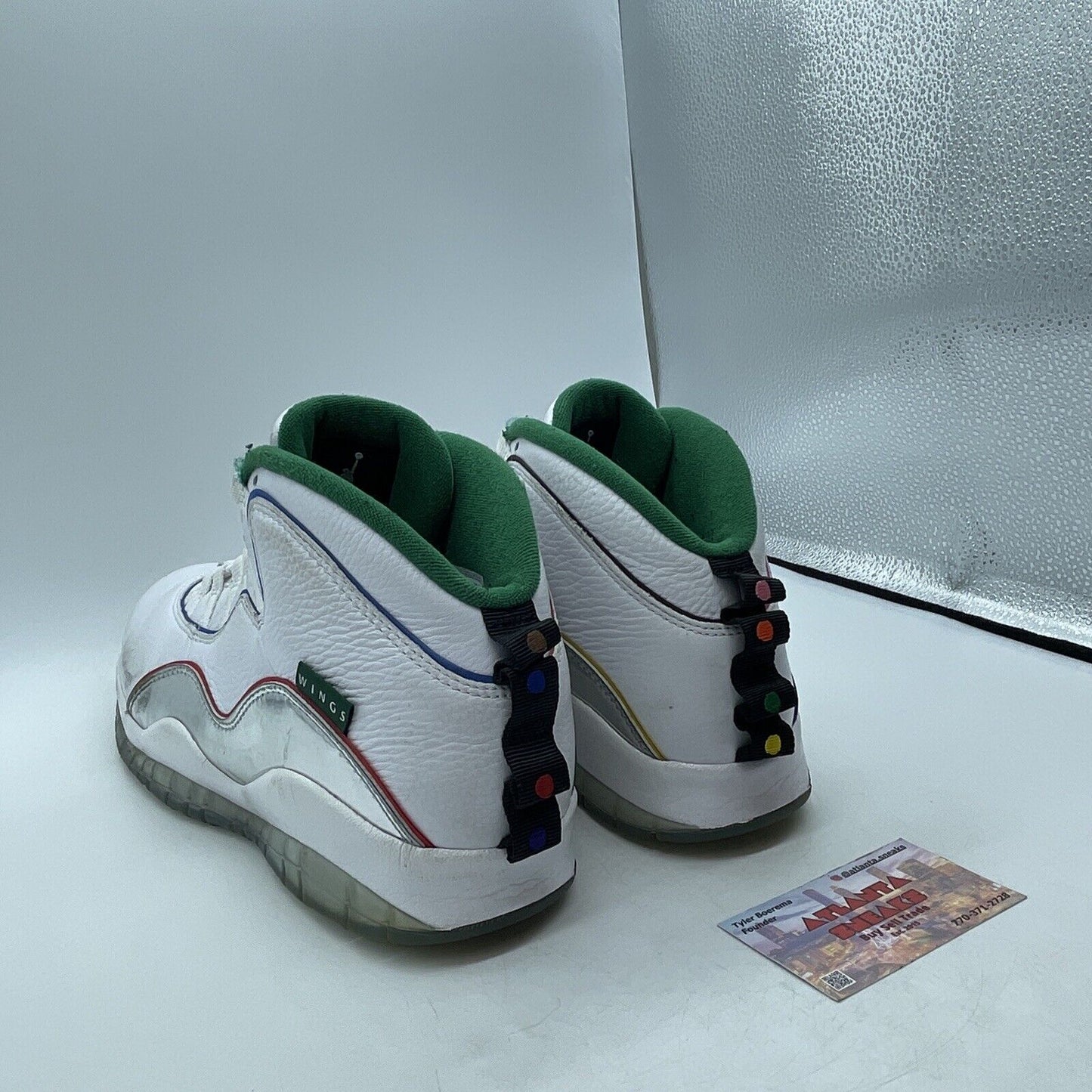Size 10.5 - Air Jordan 10 Retro Wings White Orange Green Black (CK4352-103)