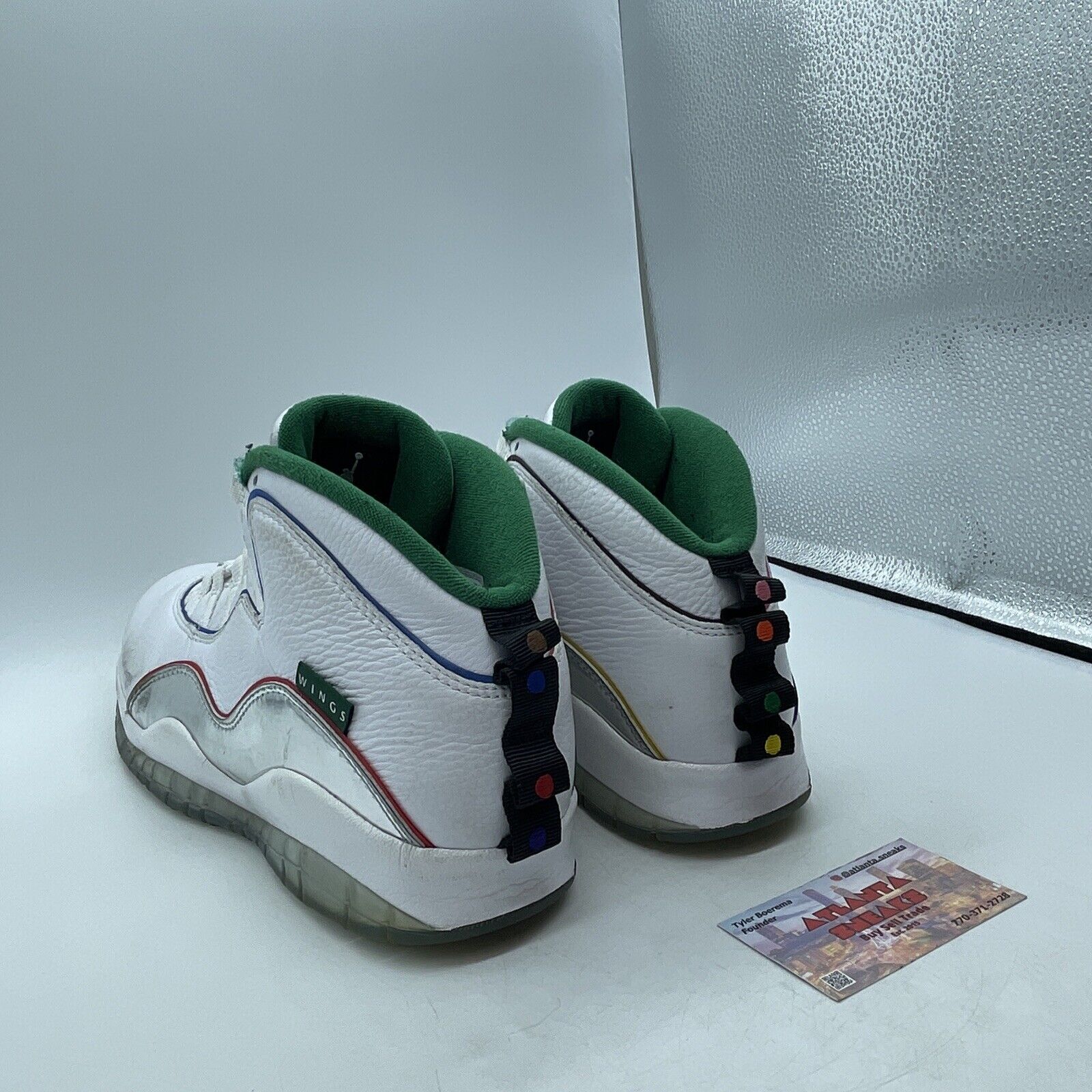 Size 10.5 - Air Jordan 10 Retro Wings White Orange Green Black (CK4352-103)