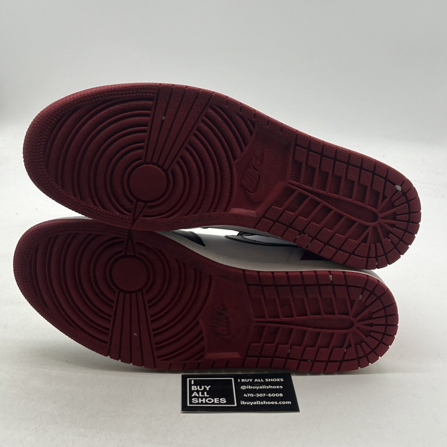 Size 12 - Air Jordan 1 Retro High OG Black Toe 2016 (555088-125)