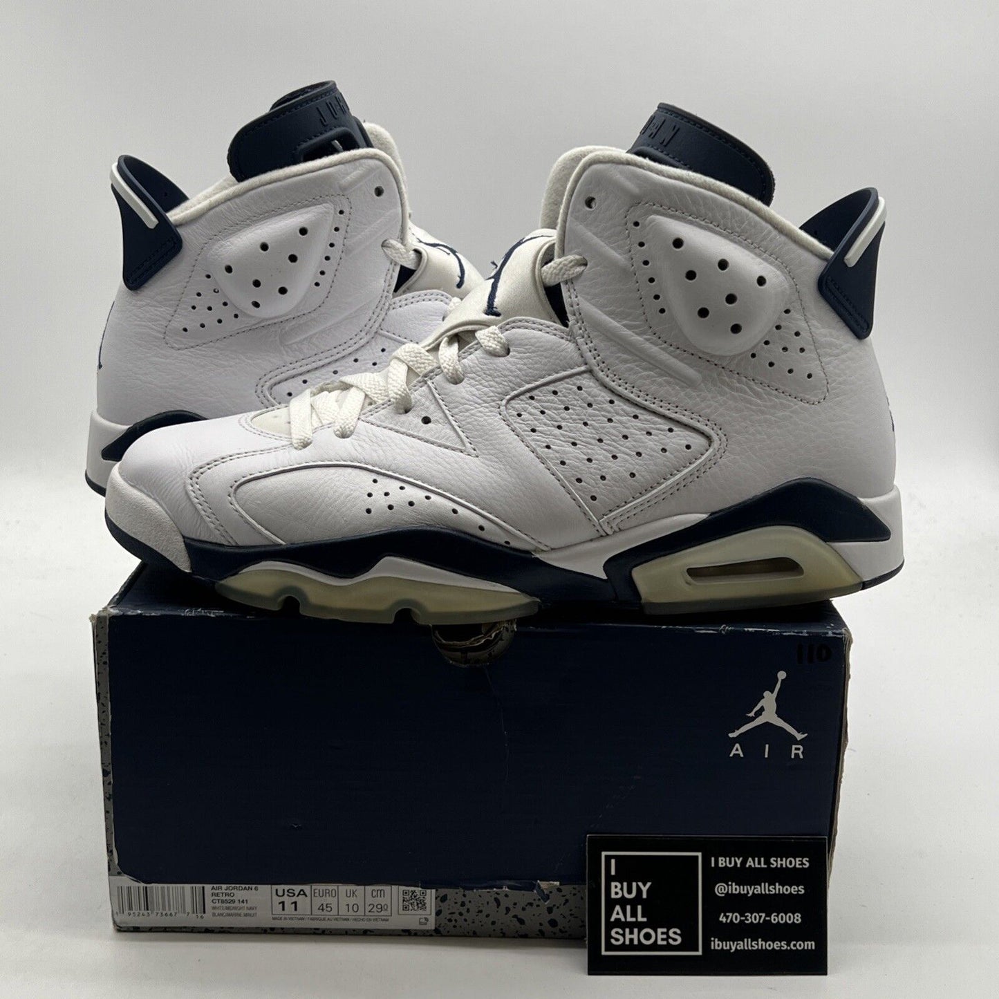 Size 11 - Air Jordan 6 Retro Midnight Navy (CT8529-141)