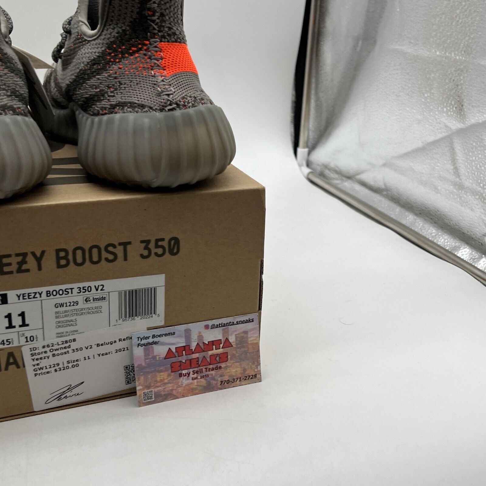 Size 11 - adidas Yeezy Boost 350 V2 Low Beluga Reflective (GW1229)