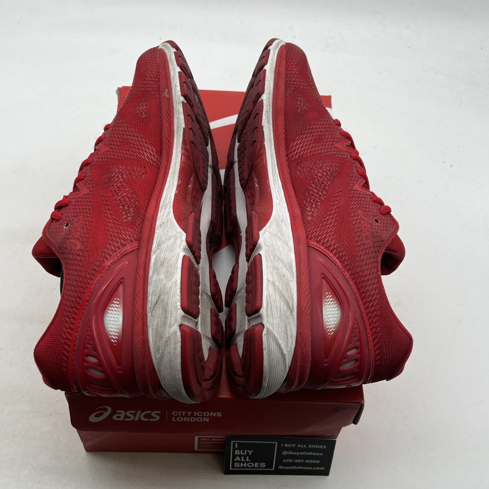 Size 11.5 - Asics Gel-Nimbus 20 City Icon London Ltd Edition Red (T8C0N-2323)