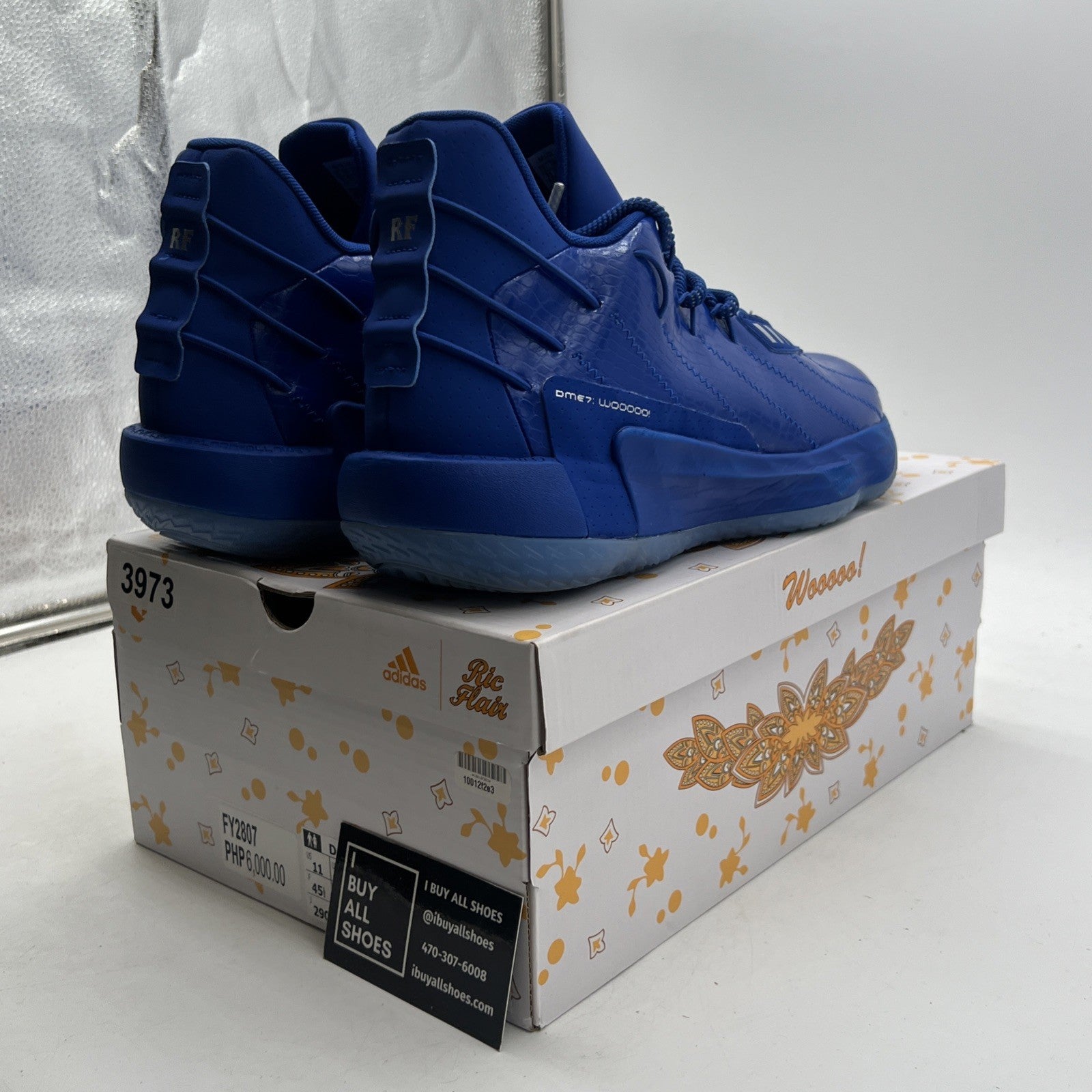 Size 11 - adidas Ric Flair x Dame 7 Royal Blue (FY2807)