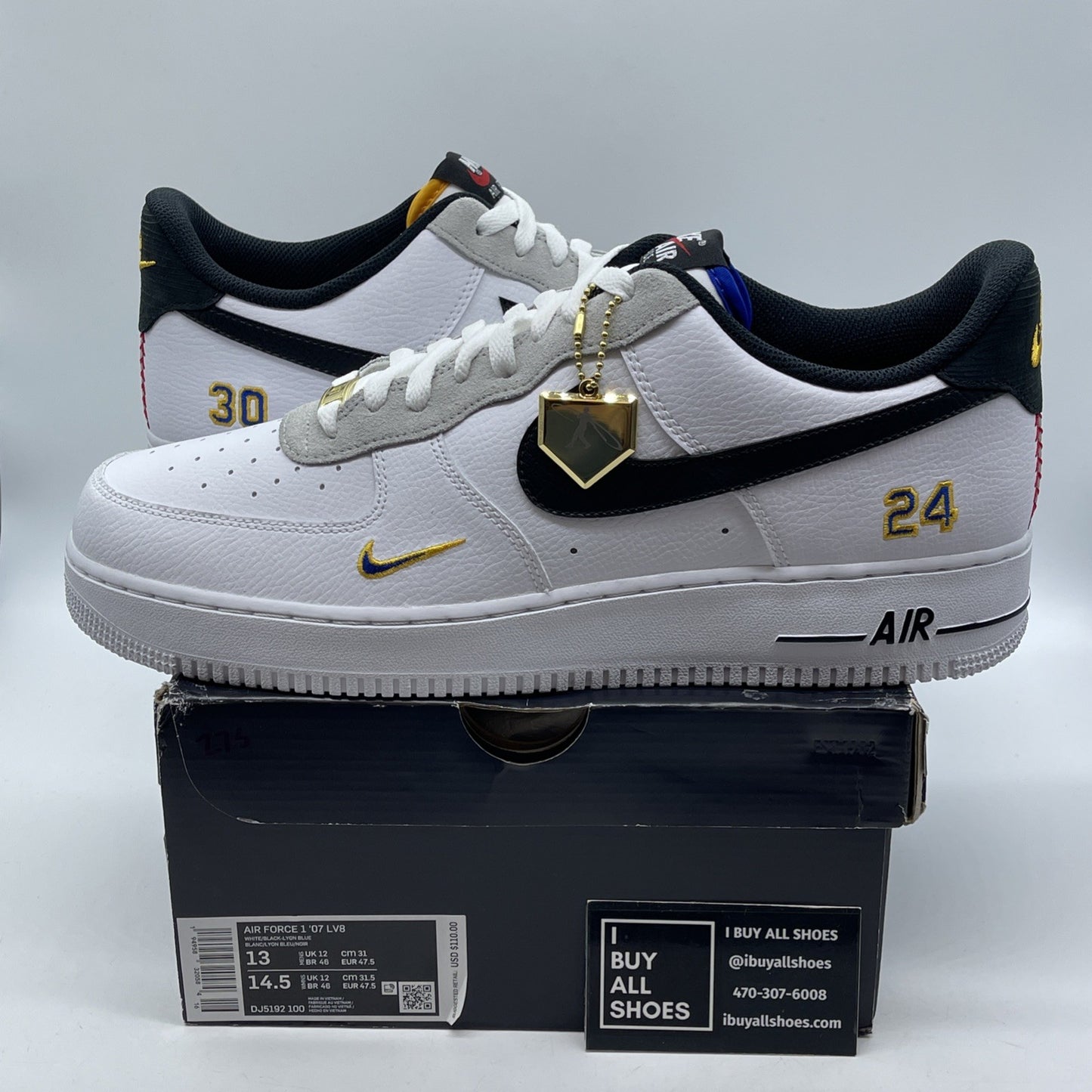 Size 13 - Nike Ken Griffey Jr. x Air Force 1 '07 LV8 Jr. & Sr. (DJ5192-100)