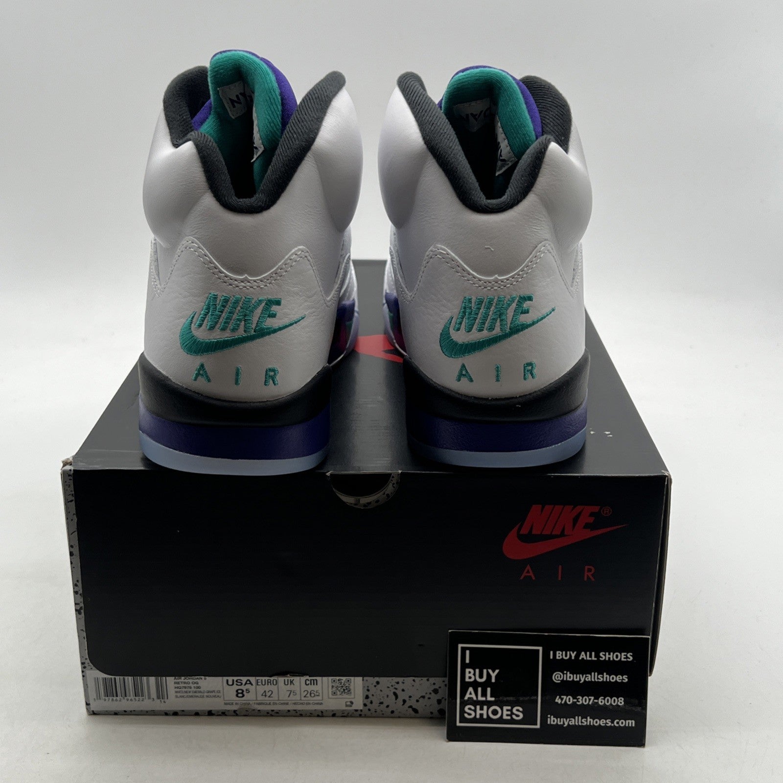 Size 8.5 - Air Jordan 5 Retro 2025 Grape (HQ7978-100)