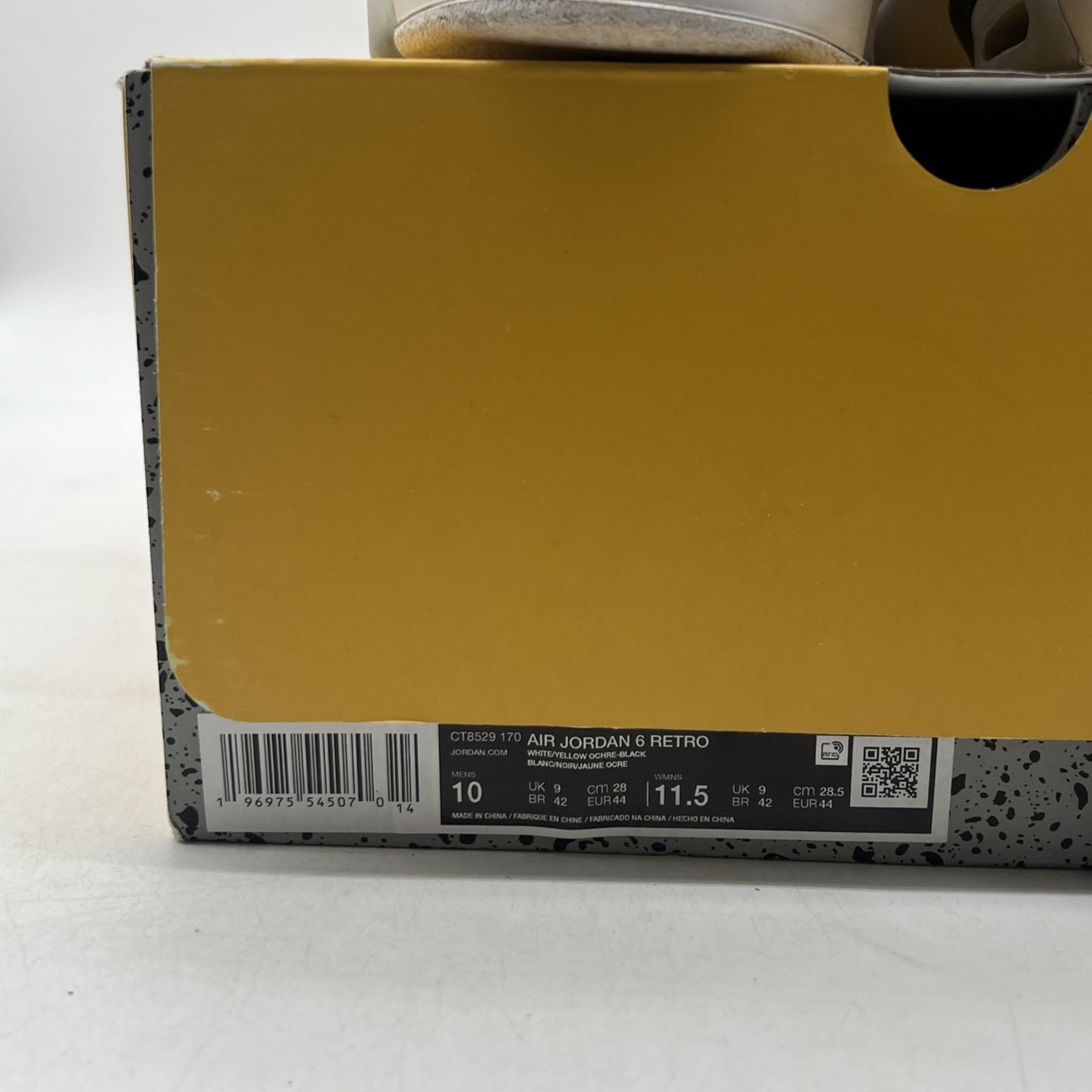 Size 10 - Air Jordan 6 Retro Yellow Ochre (CT8529-170)