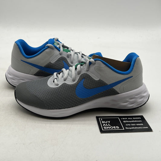 Size 5Y - Nike Revolution 6 Gray Running Shoes (DD1096-008)