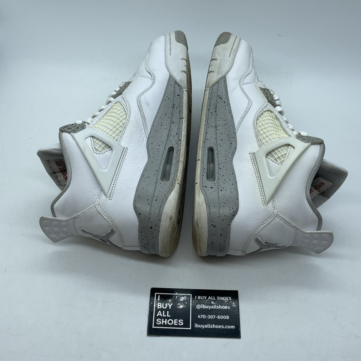 Size 9 - Jordan 4 Retro Mid White Oreo Grey Leather (CT8527-100)