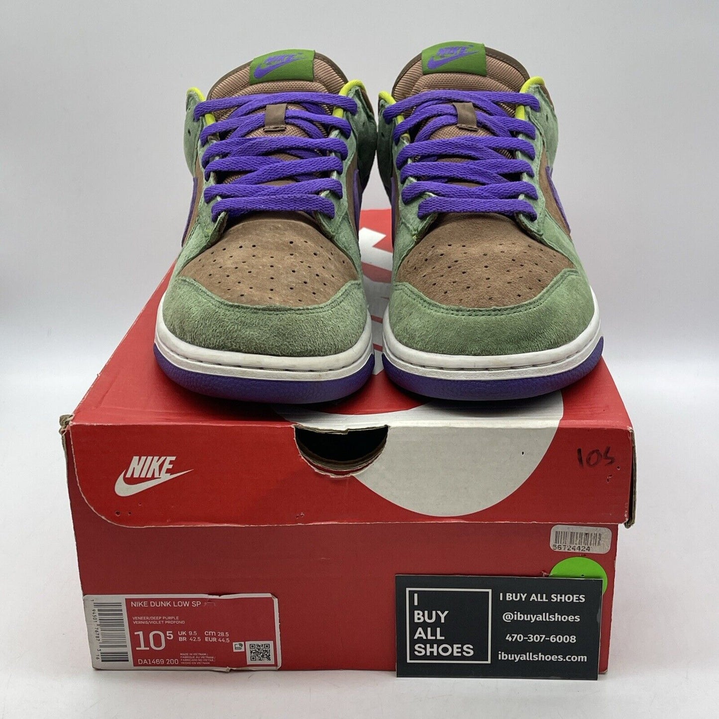 Size 10.5 - Nike Dunk SP Retro 2020 Low Veneer Brown Suede (DA1469-200)