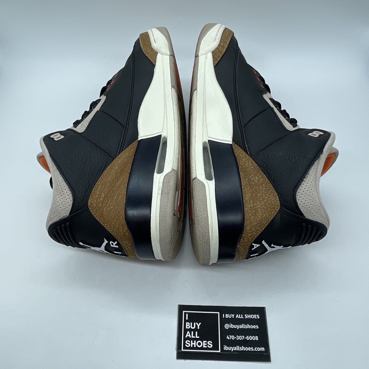 Size 12 - Jordan 3 Retro Mid Desert Elephant Black Brown Suede (CT8532-008)