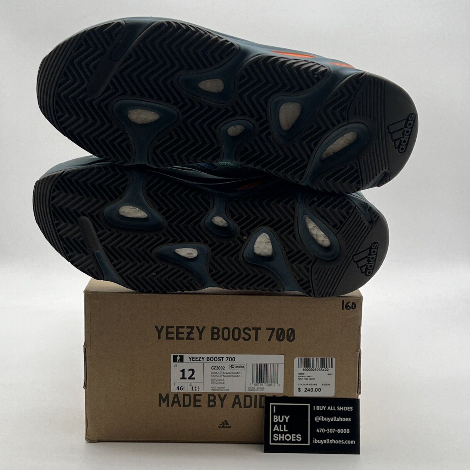Size 12 - adidas Yeezy Boost 700 Faded Azure (GZ2002)