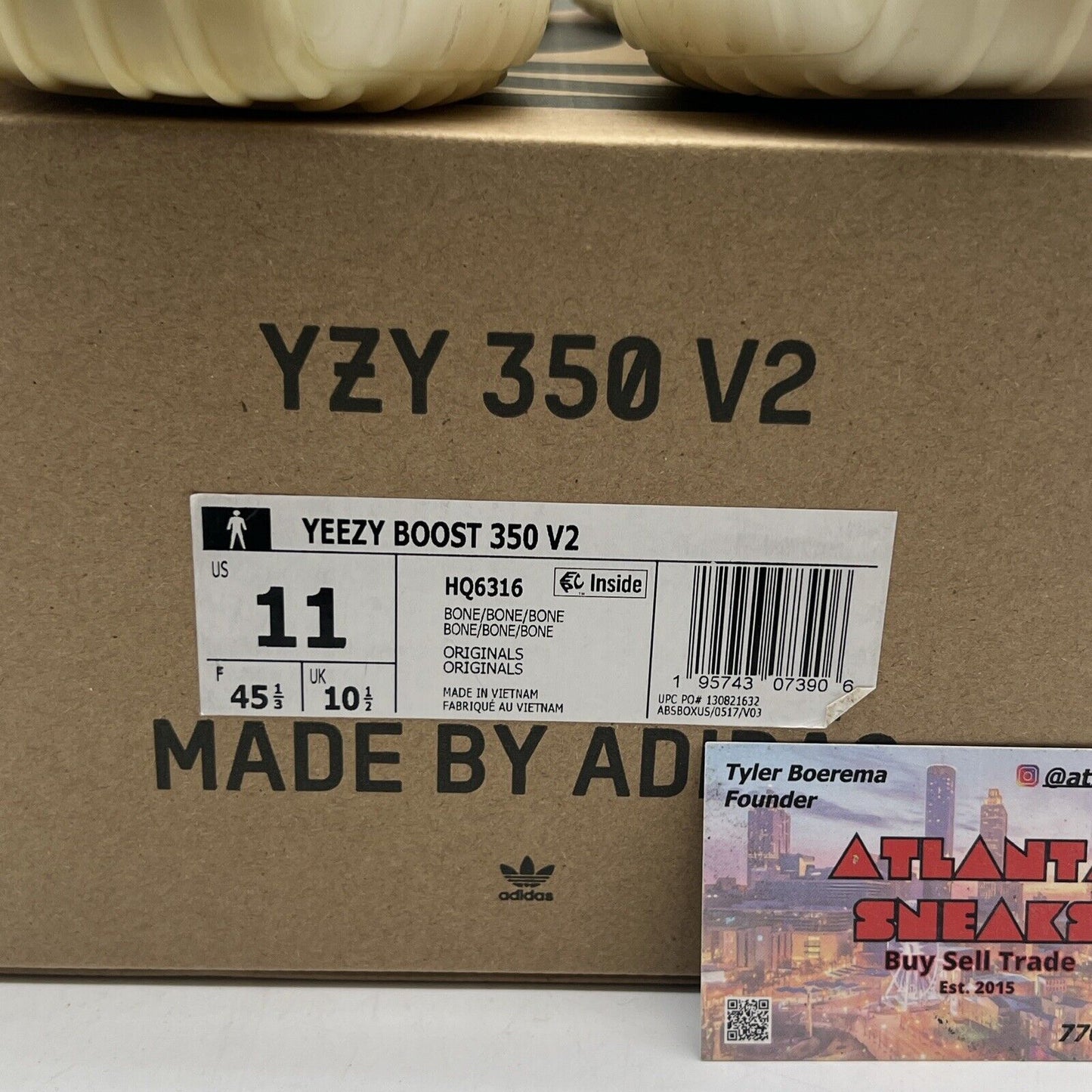 Size 11 - adidas Yeezy Boost 350 V2 Low Bone (HQ6316)