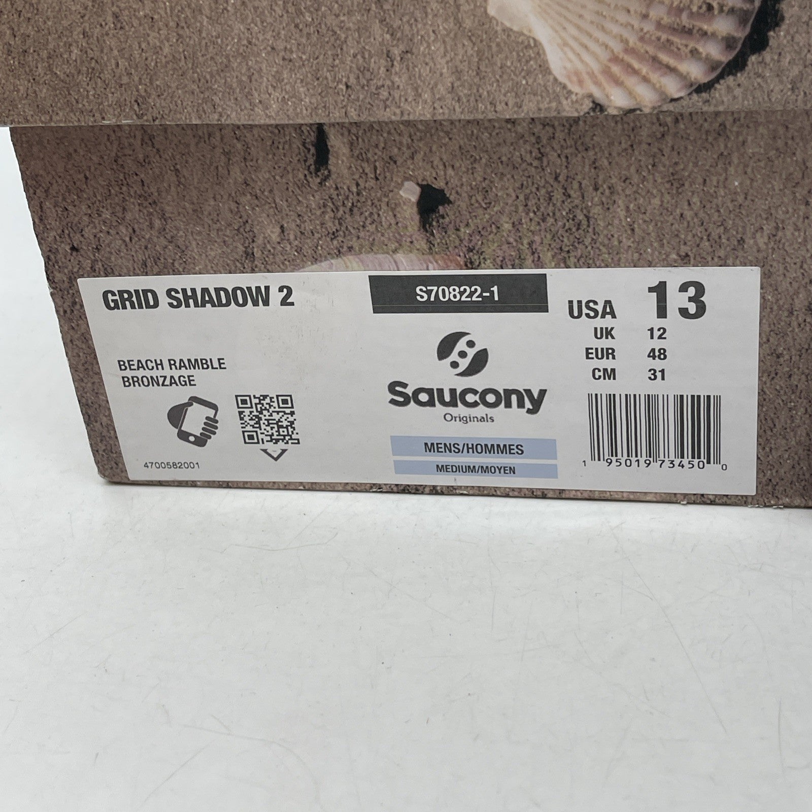 Size 13 - Saucony Colour Plus Companie x Grid Shadow 2 Beach Ramble (S70822-1)