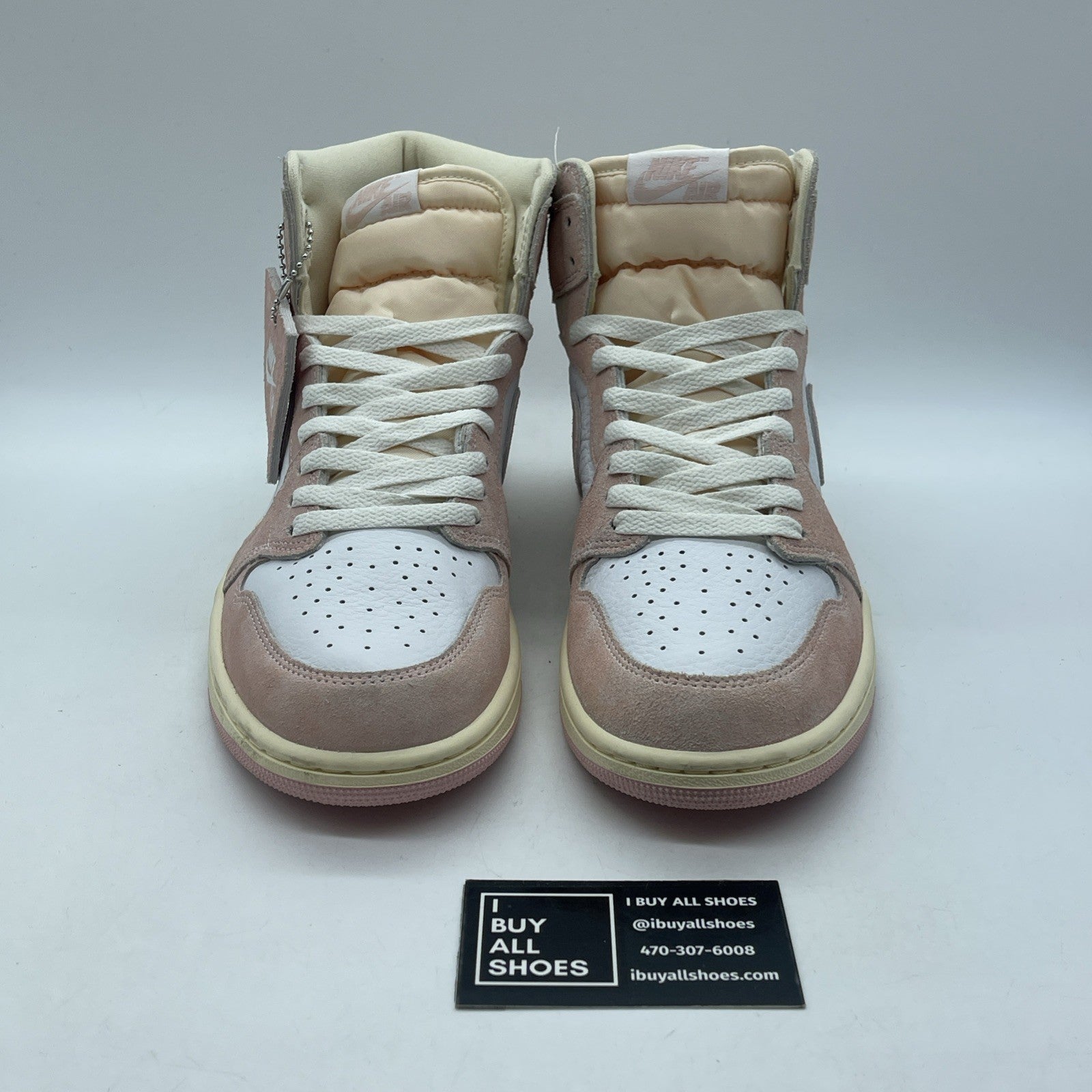 Size 10.5W - Air Jordan 1 Retro OG High Washed Pink Suede Leather (FD2596-600)