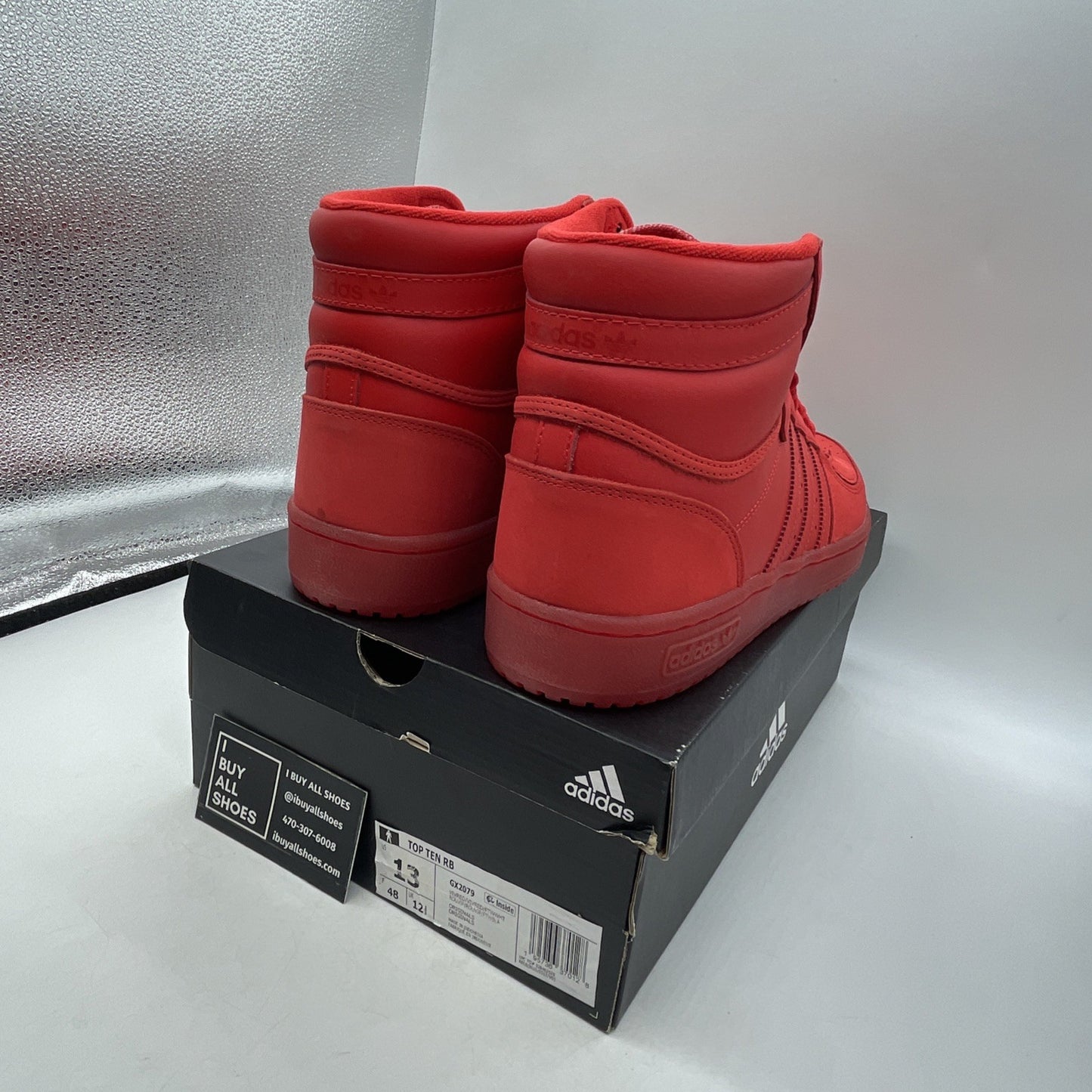 Size 13 - Adidas Top Ten RB Vivid Red (GX2079)