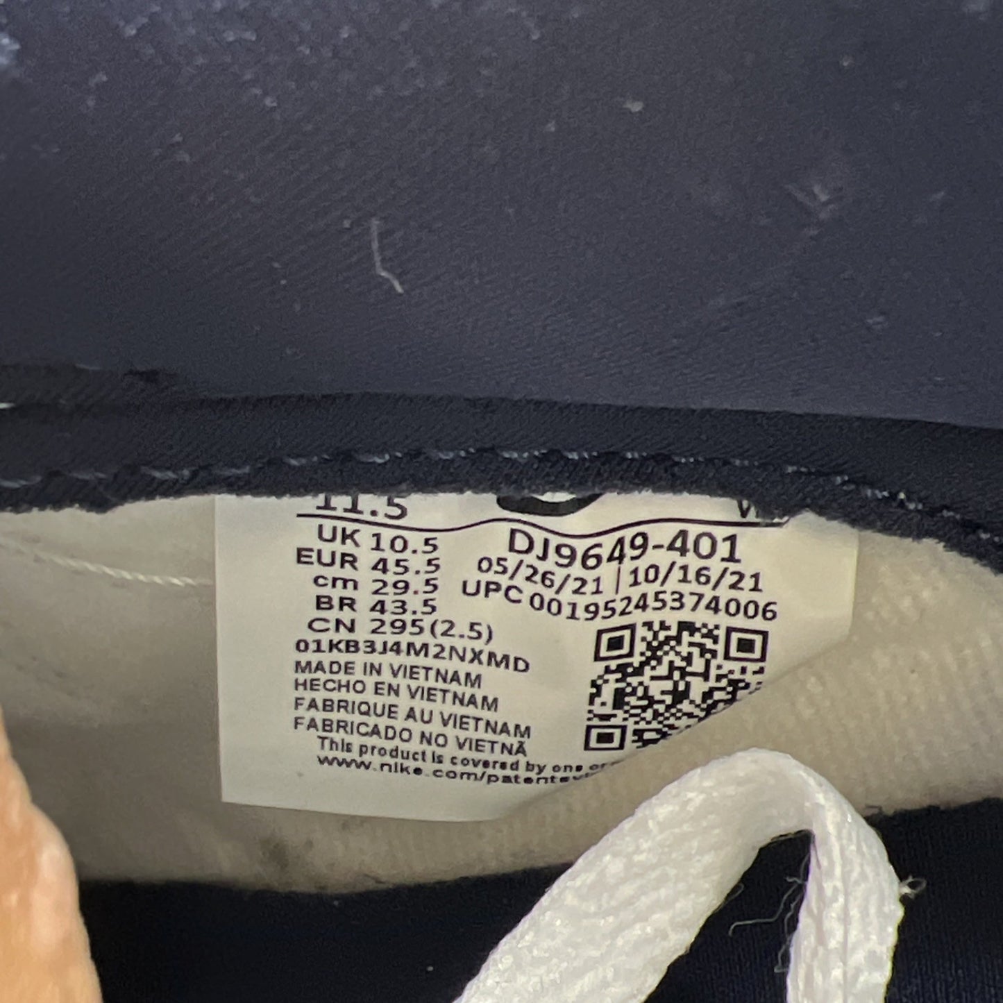 Size 11.5 - Nike Dunk Low x Union LA Marine Minuit/Midnight Navy (DJ9649-401)