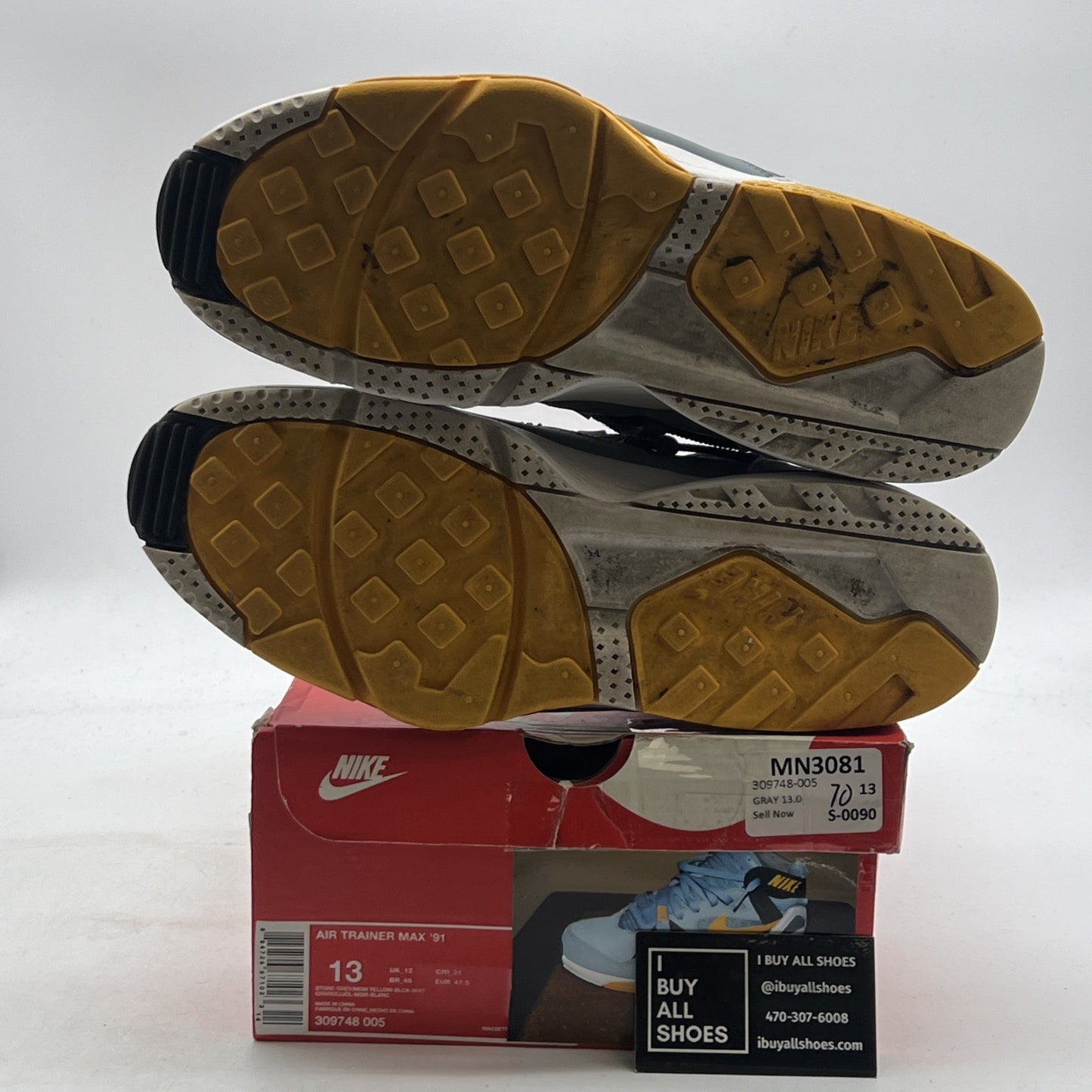 Size 13 - Nike Air Trainer Max 91 Gray (309748-005)