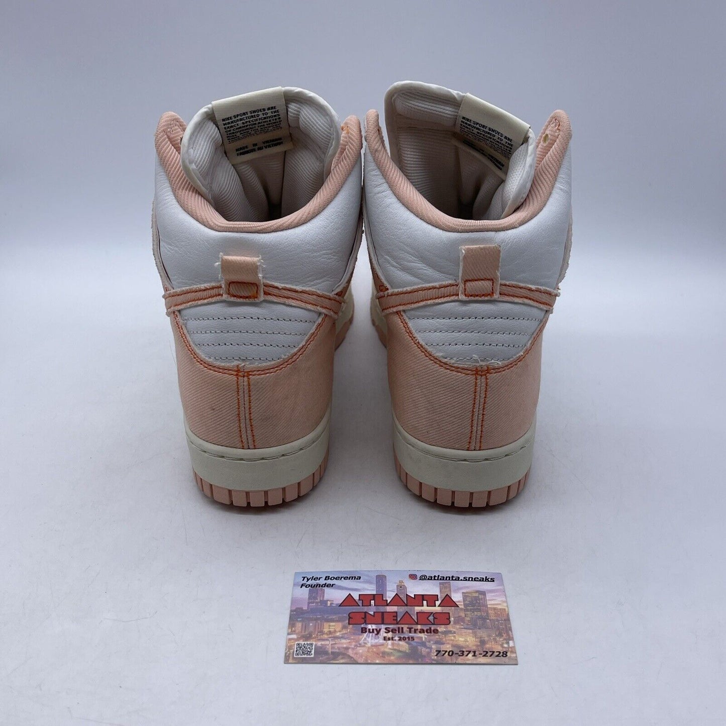 Size 10W - Nike Dunk 1985 High Arctic Orange Pink Suede White (DV1143-800)