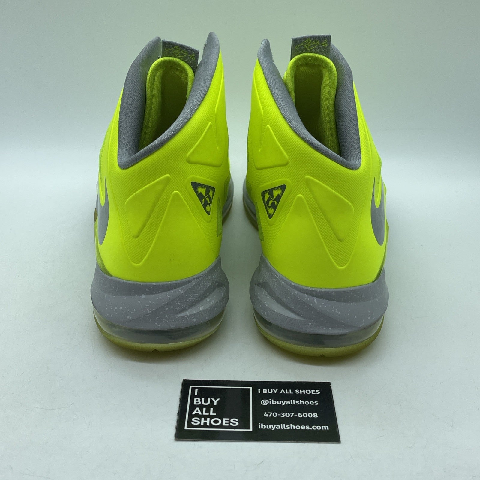 Size 11 - Nike LeBron 10 Volt Grey Leather  (541100-700)