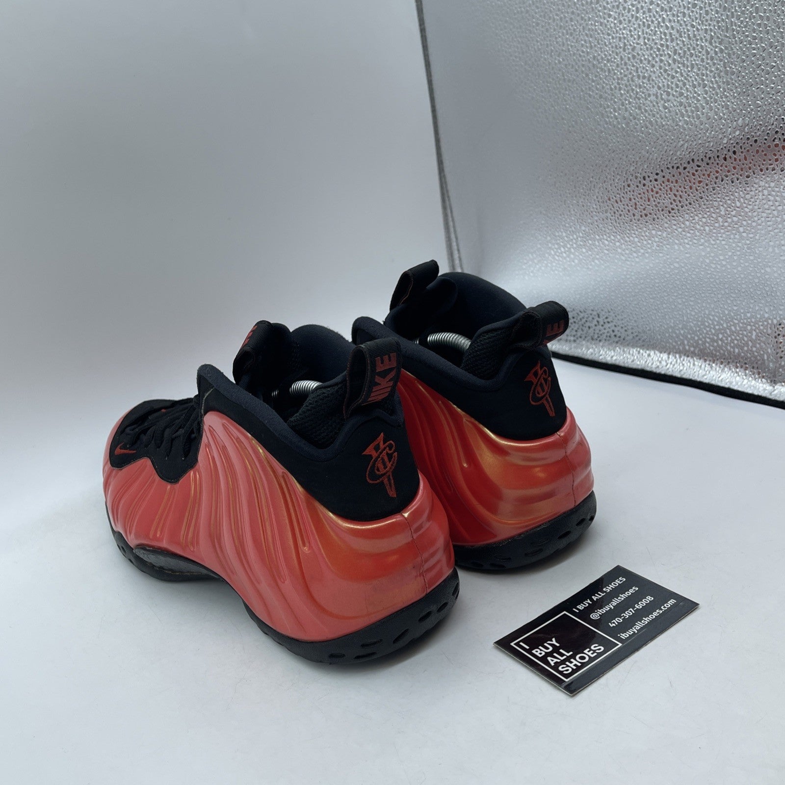 Size 11 - Nike Air Foamposite One Habanero Red Black Suede (314996-603)