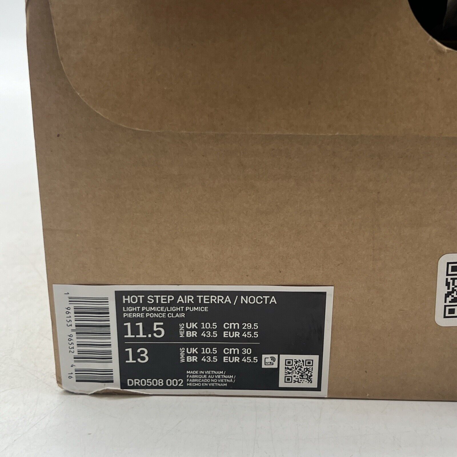Size 11.5 - Nike NOCTA x Hot Step Air Terra Distant Regards (DR0508-002)