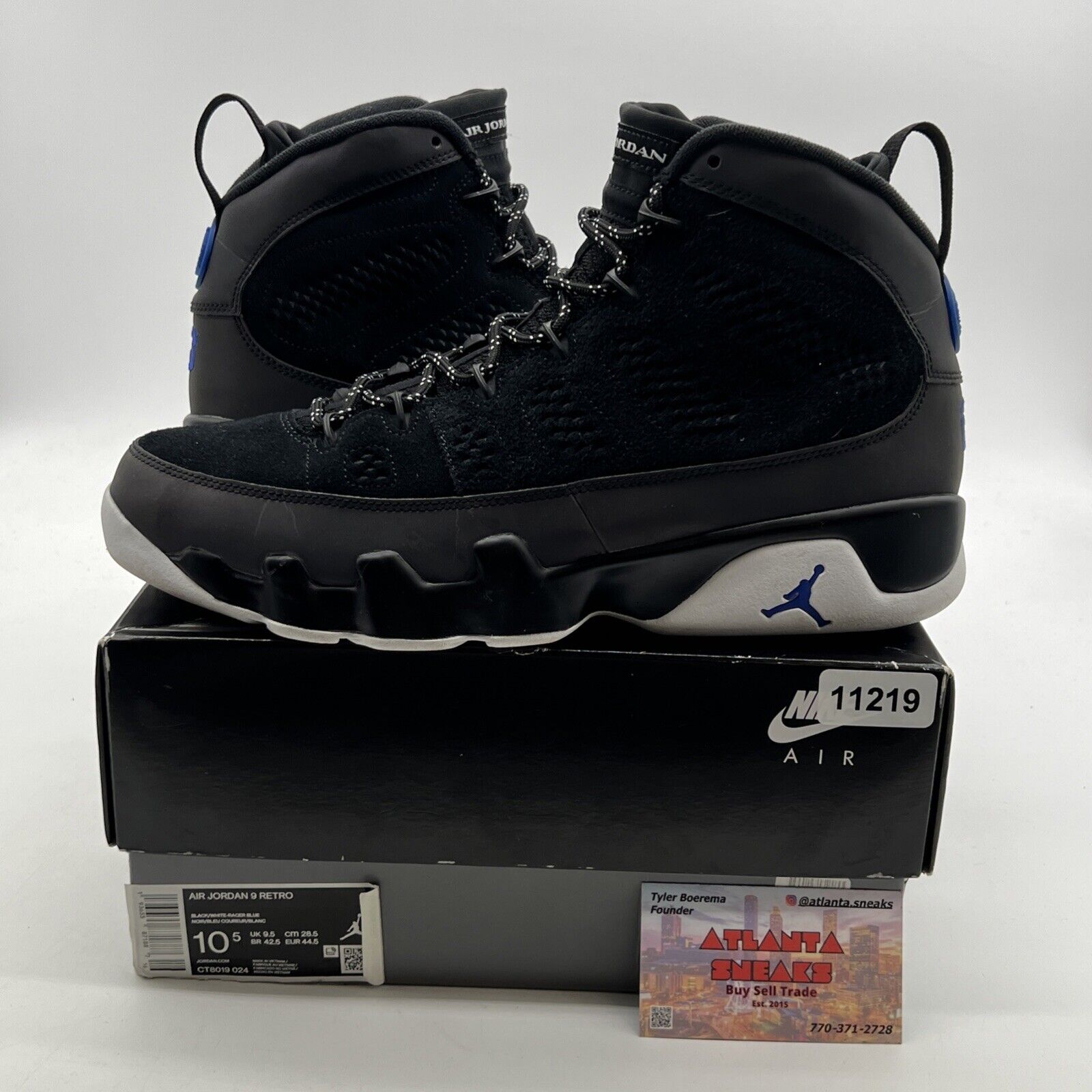 Size 10.5 - Air Jordan 9 Retro Racer Blue (CT8019-024)
