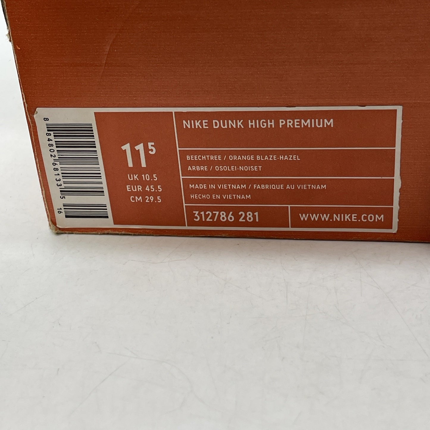 Size 11.5 - Nike Fantastic 4 x Dunk Premium High The Thing (312786-281)