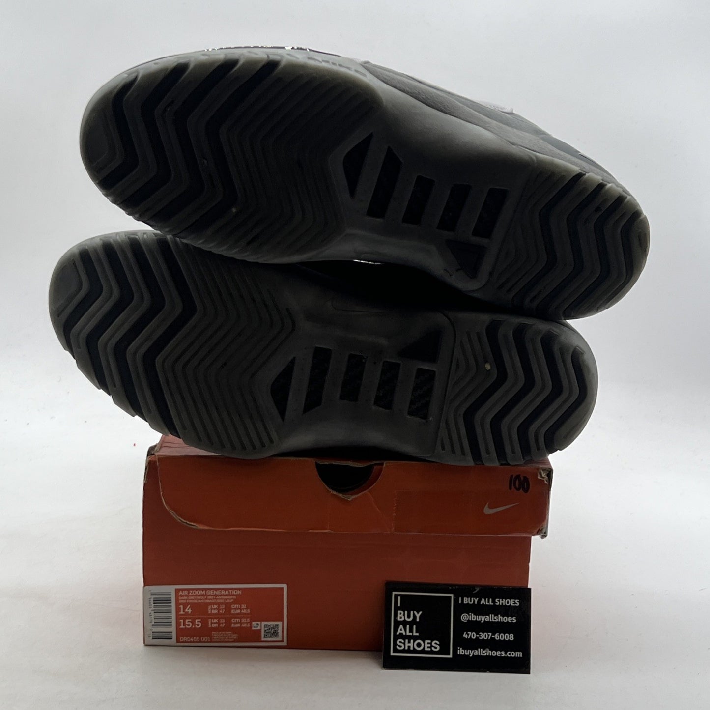 Size 14 - Nike Air Zoom Generation Retro Dark Grey (DR0455-001)