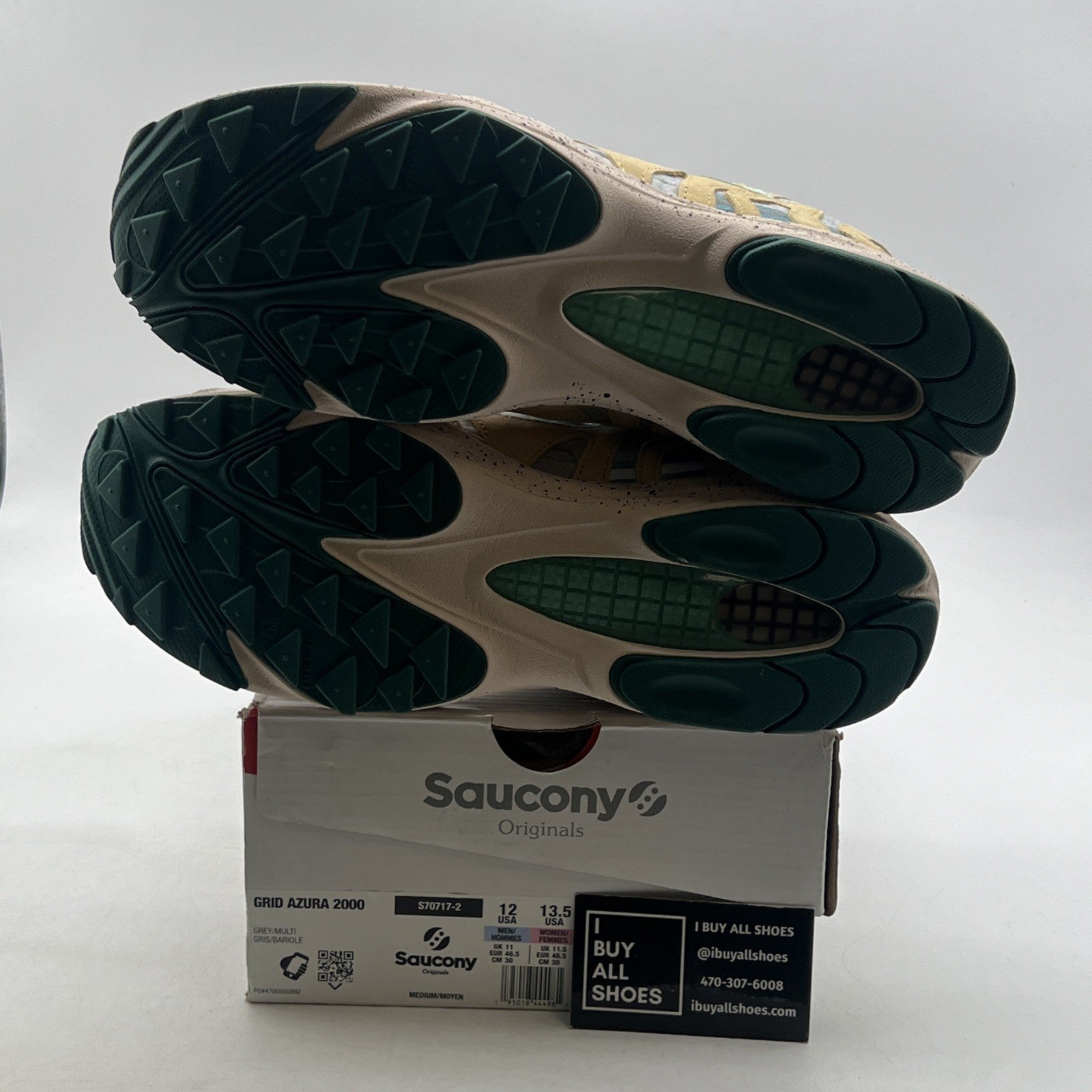 Size 12 - Saucony Grid Azura 2000 Felt 'Grey/Multi' (S70717-2)