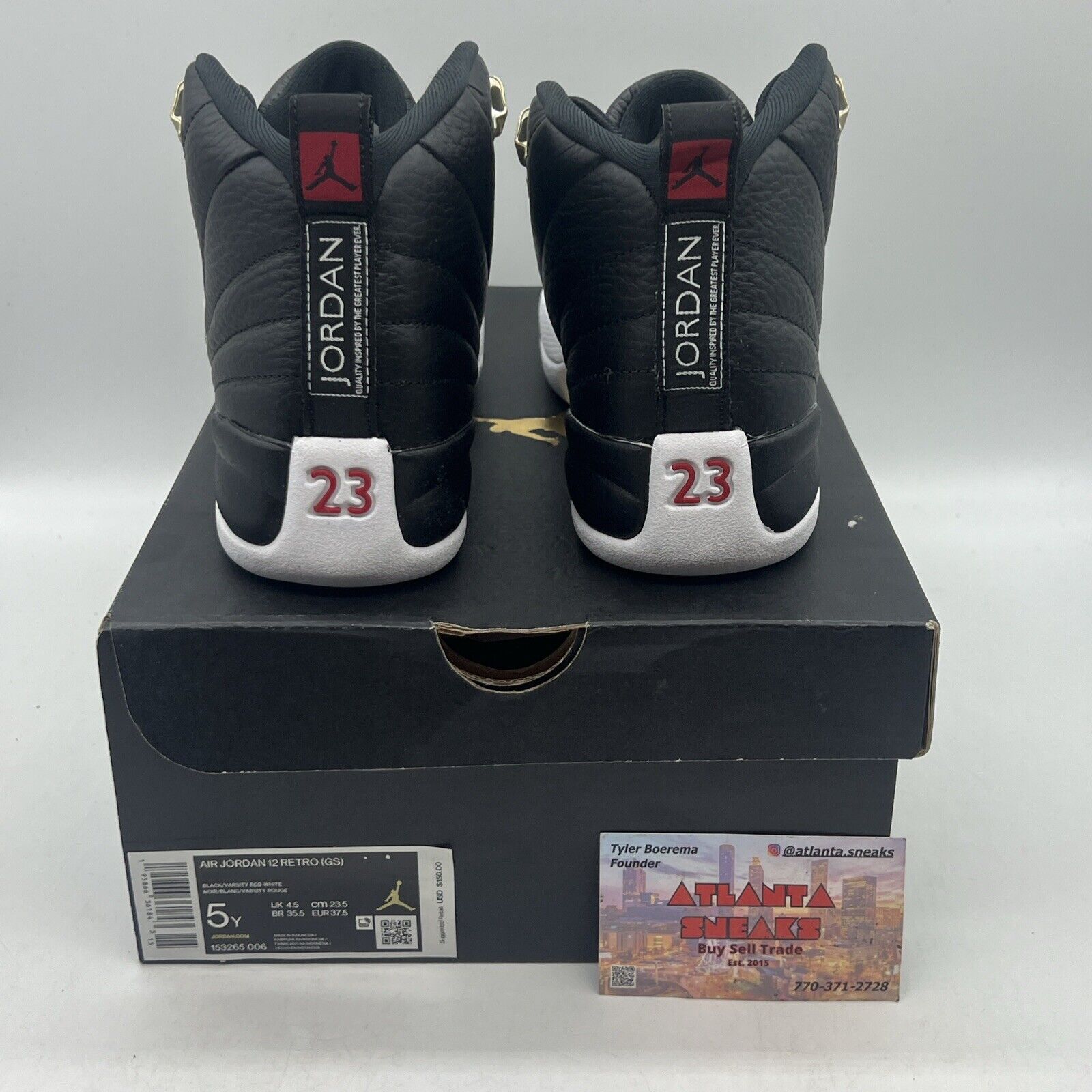 Size 5 - Jordan 12 Retro Mid Playoff Brand New Og All