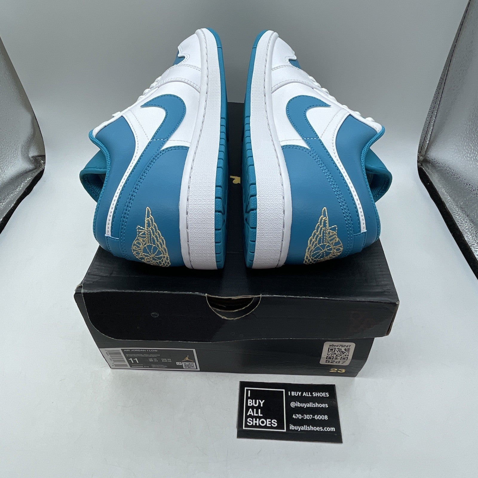Size 11 - Air Jordan 1 Low Aquatone (553558-174)