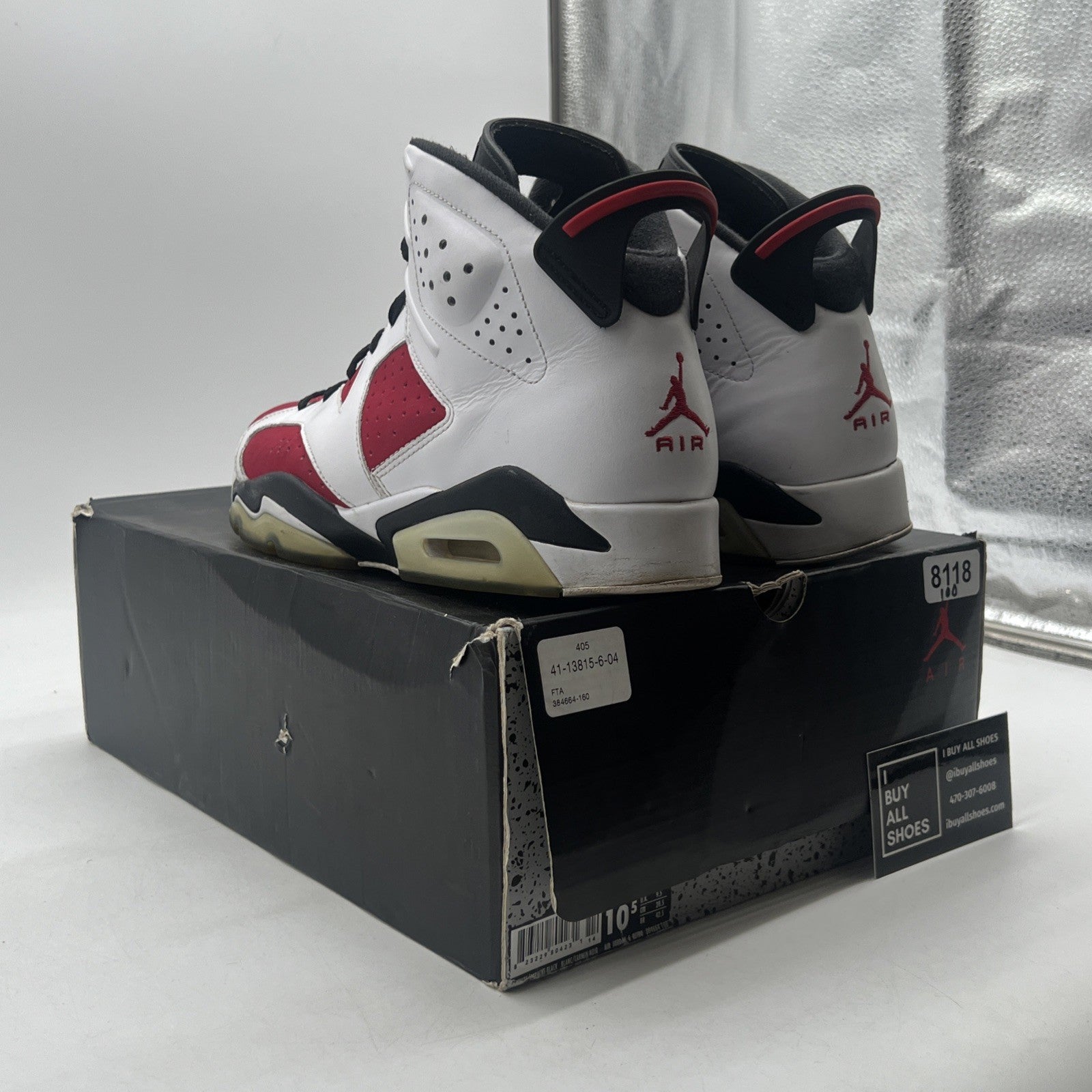 Size 10 - Air Jordan 6 Retro 2014 Carmine (384664-160)