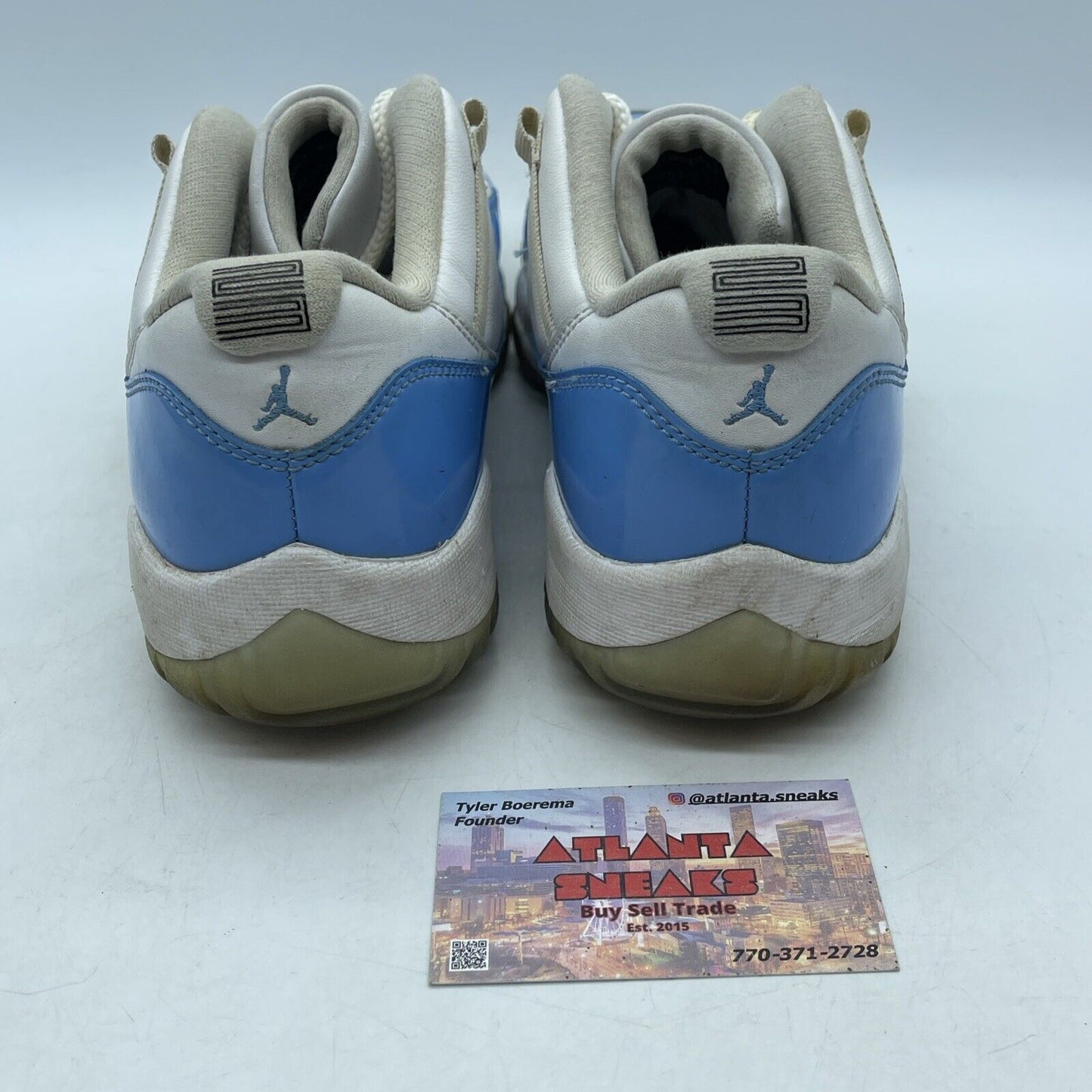 Size 8.5 - Jordan 11 Retro Low UNC 2017 Blue White Leather (528895-106)