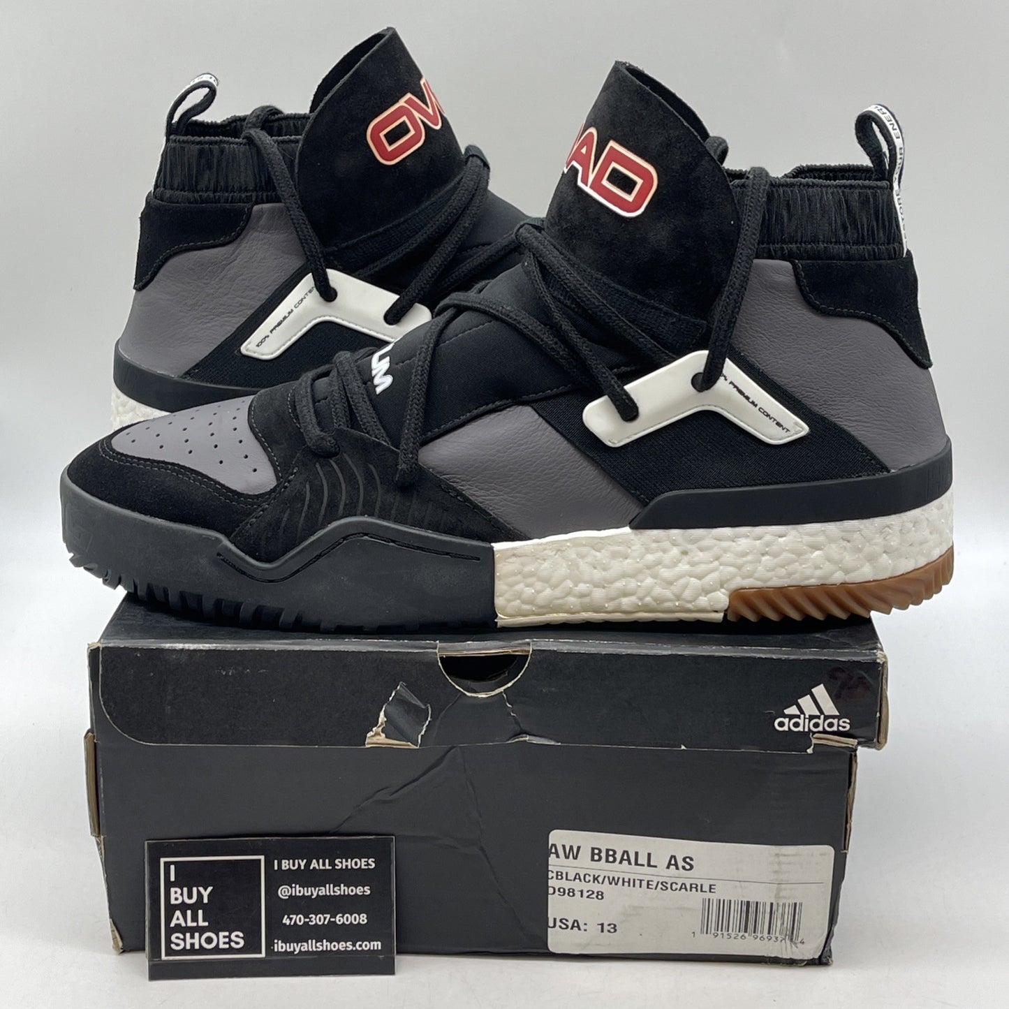 Size 13 - Adidas Alexander Wang x AW BBall All Star 747 Warehouse (D98128)