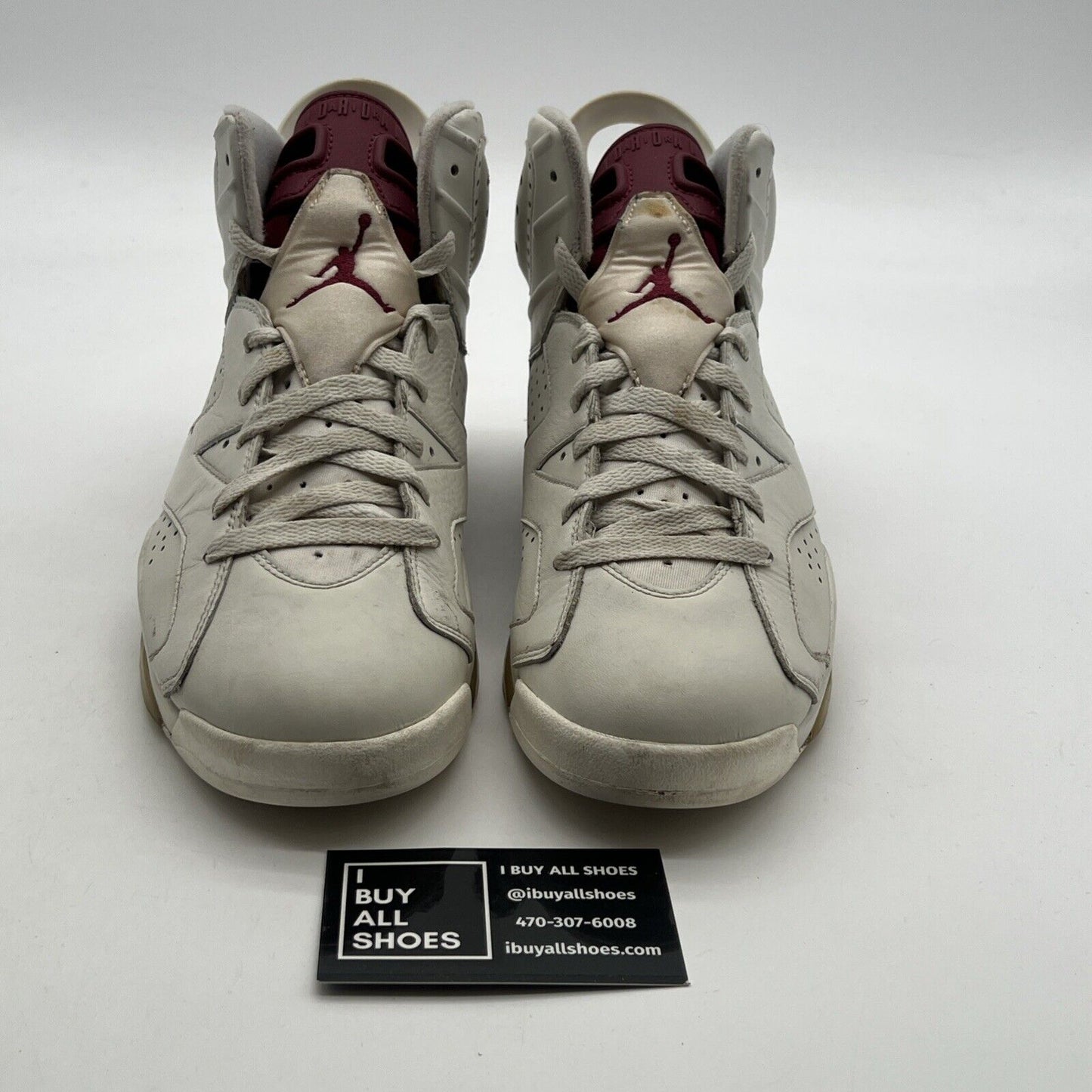 Size 8.5 - Air Jordan 6 Retro 2015 Maroon (384664-116)