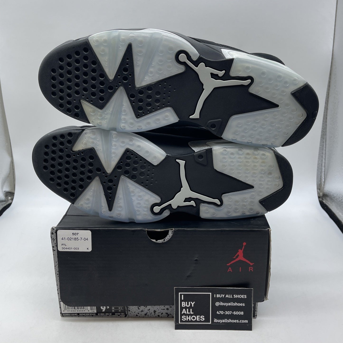 Size 9.5 - Air Jordan 6 Retro Low Chrome (304401-003)