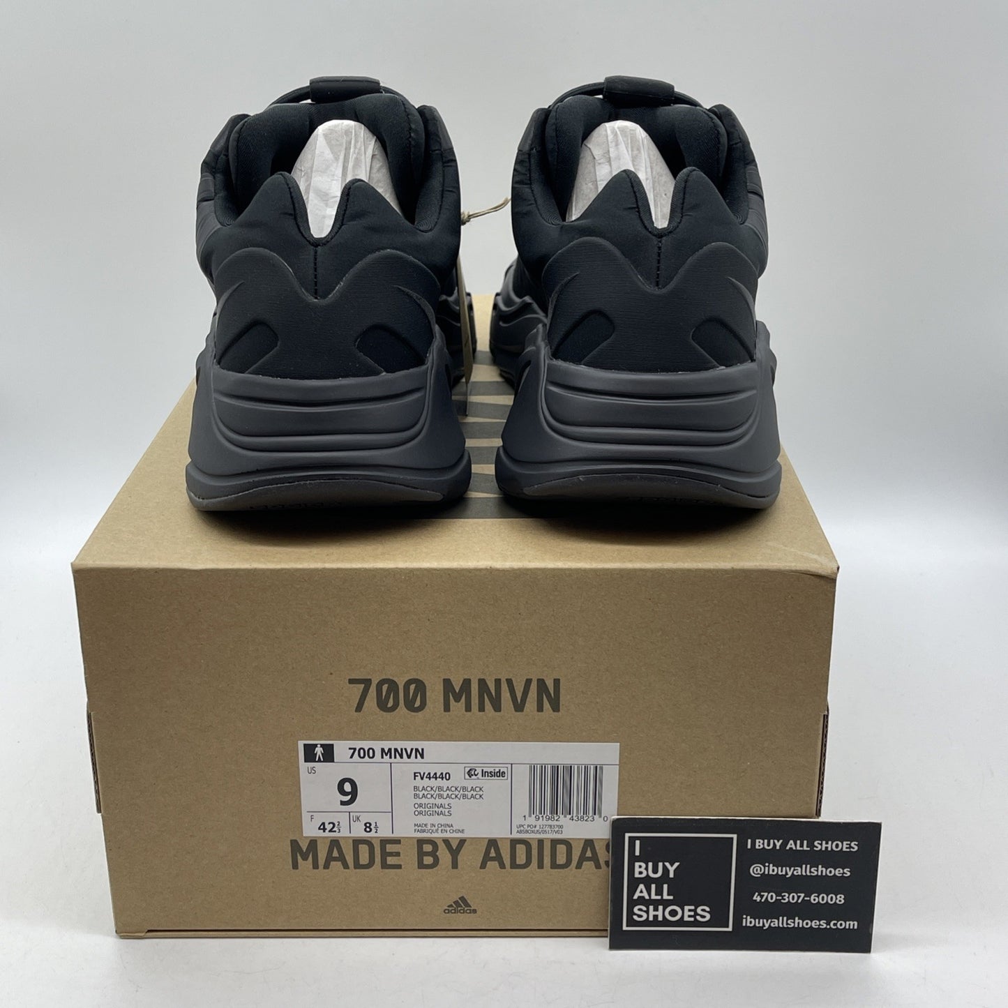 Size 9 - adidas Yeezy Boost 700 MNVN Triple Black