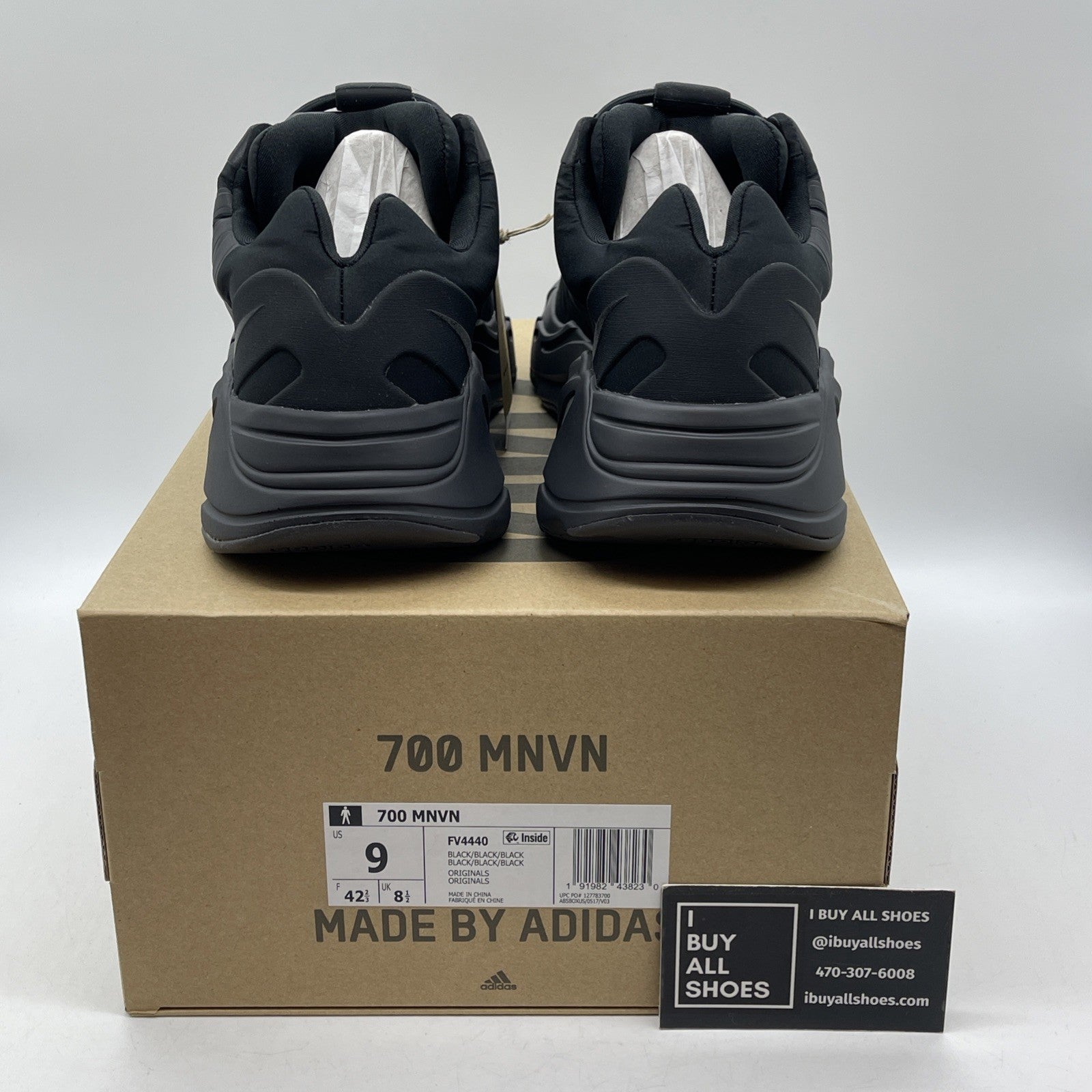 Size 9 - adidas Yeezy Boost 700 MNVN Triple Black