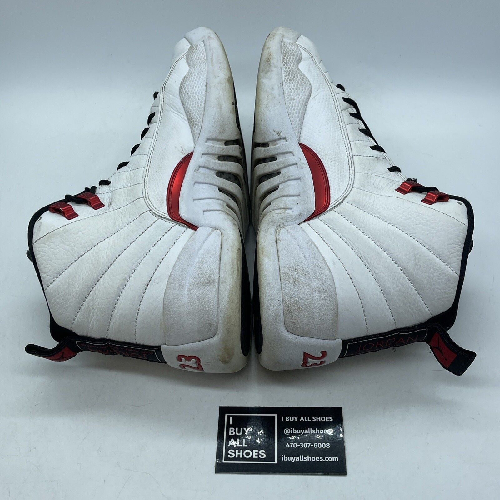 Size 12 - Air Jordan 12 Retro Twist White Black Red Suede Leather (CT8013-106)