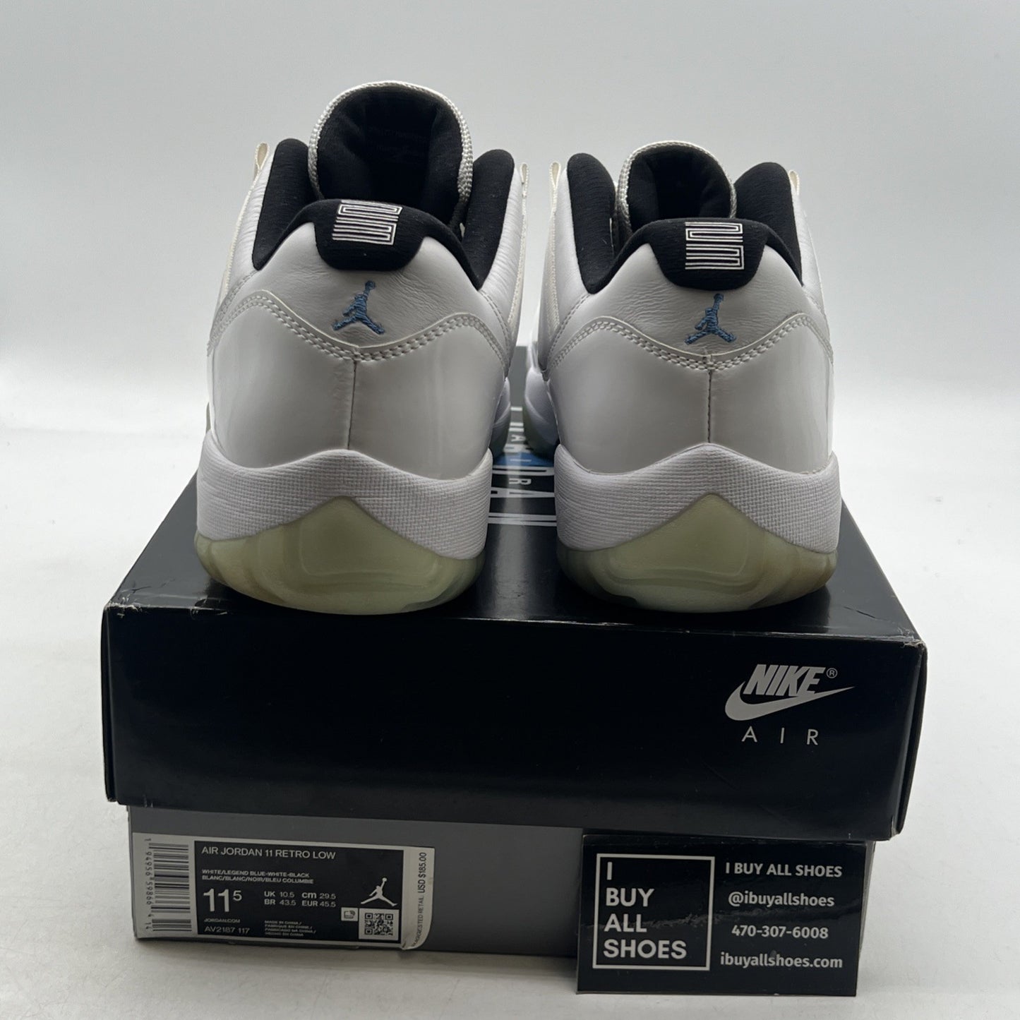 Size 11.5 - Air Jordan 11 Retro Low Legend Blue (AV2187-117)