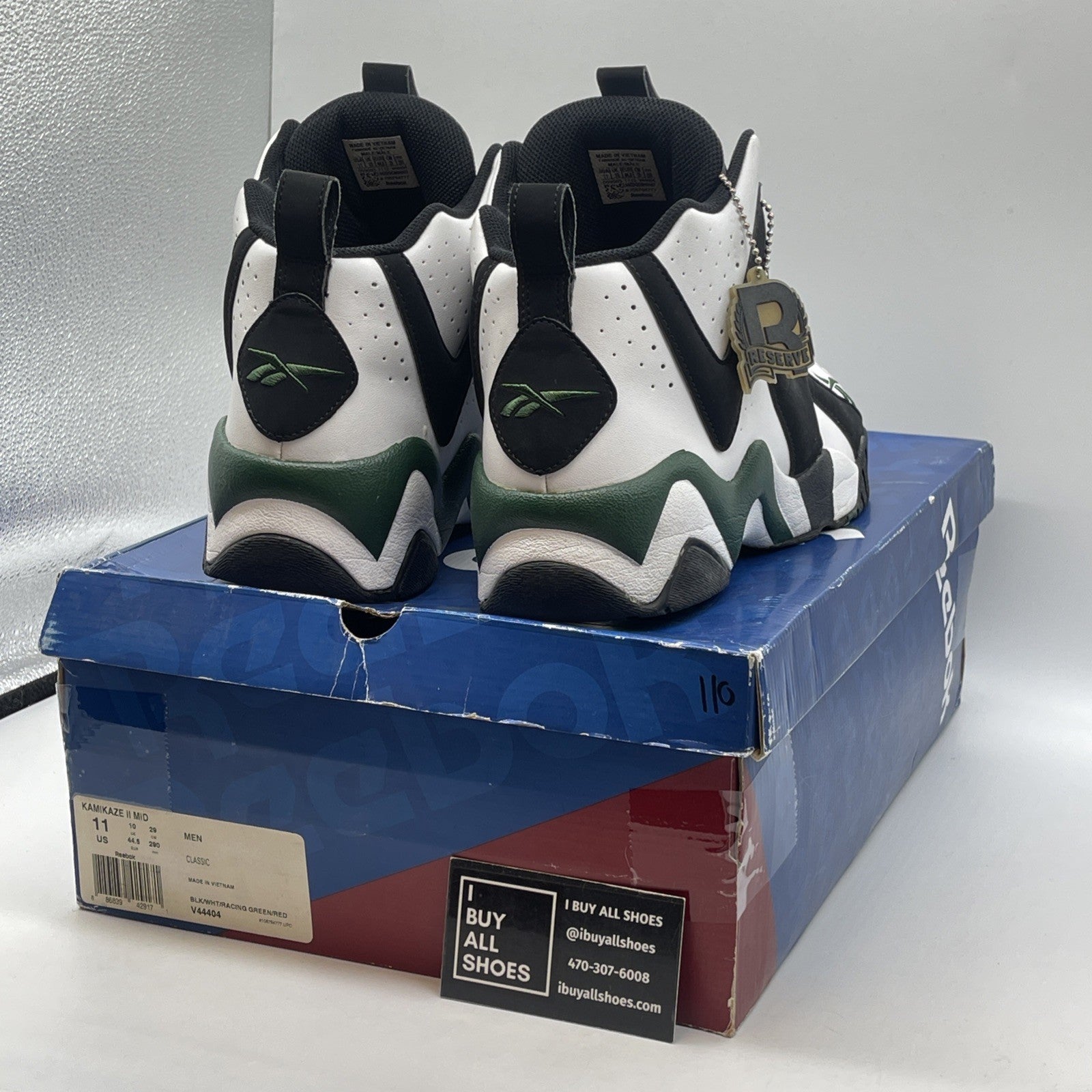 Size 11 - Reebok Kamikaze 2 Mid Reserve Collection Suede Leather (V44404)