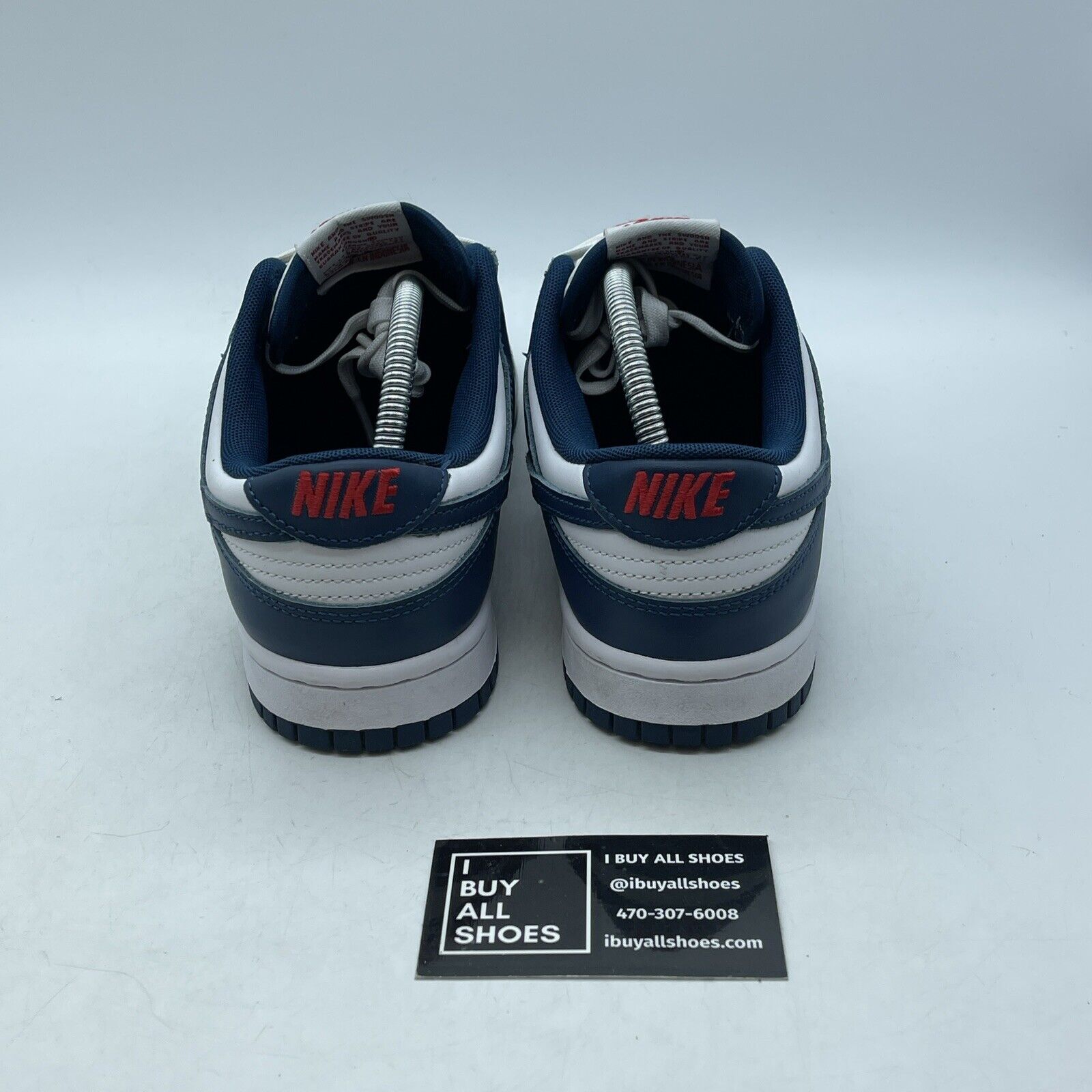 Size 8.5 - Nike Dunk Low Velarian Blue White Red Leather Suede (DD1391-400)
