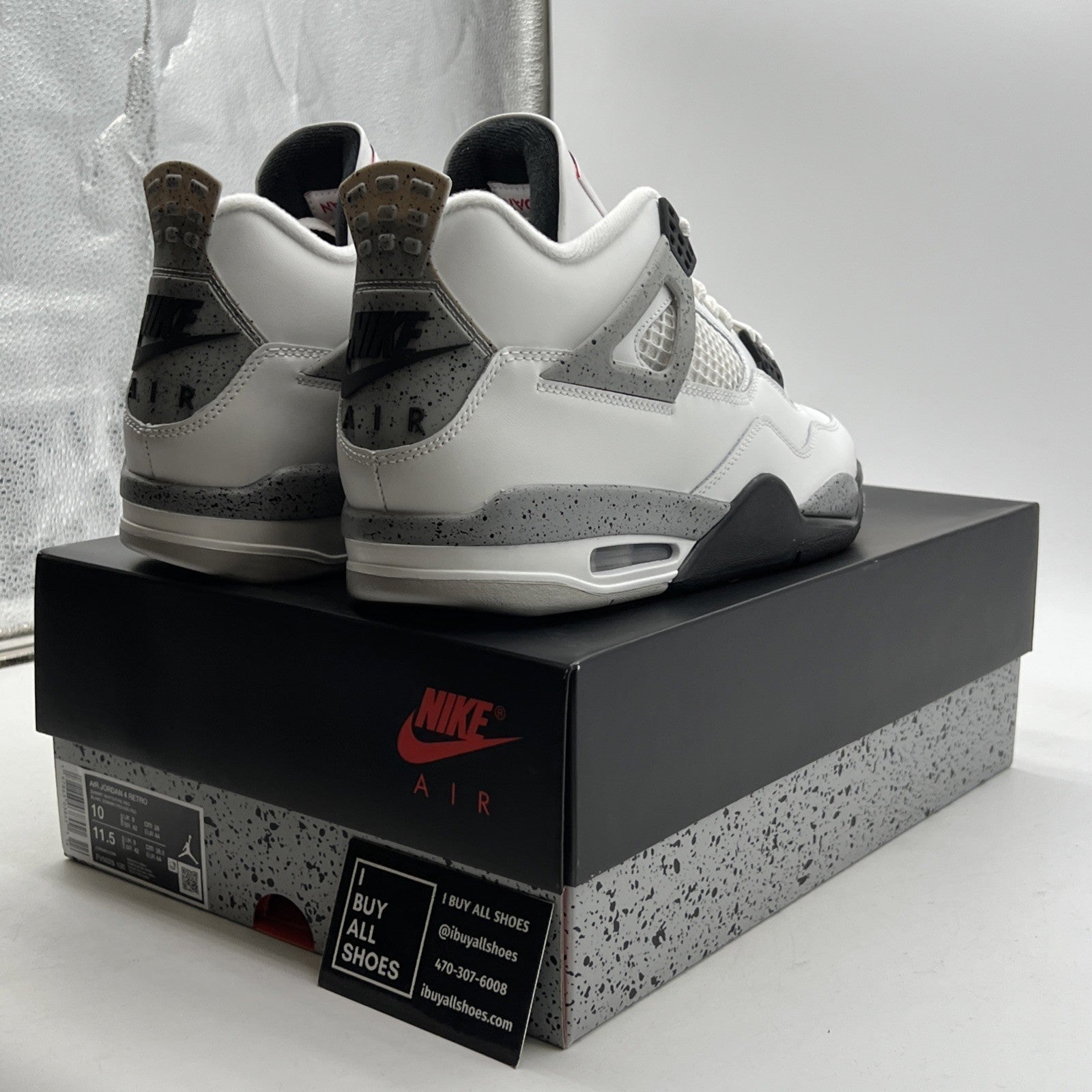 Size 10 - Air Jordan 4 Retro OG 2025 White Cement (FV5029-100)