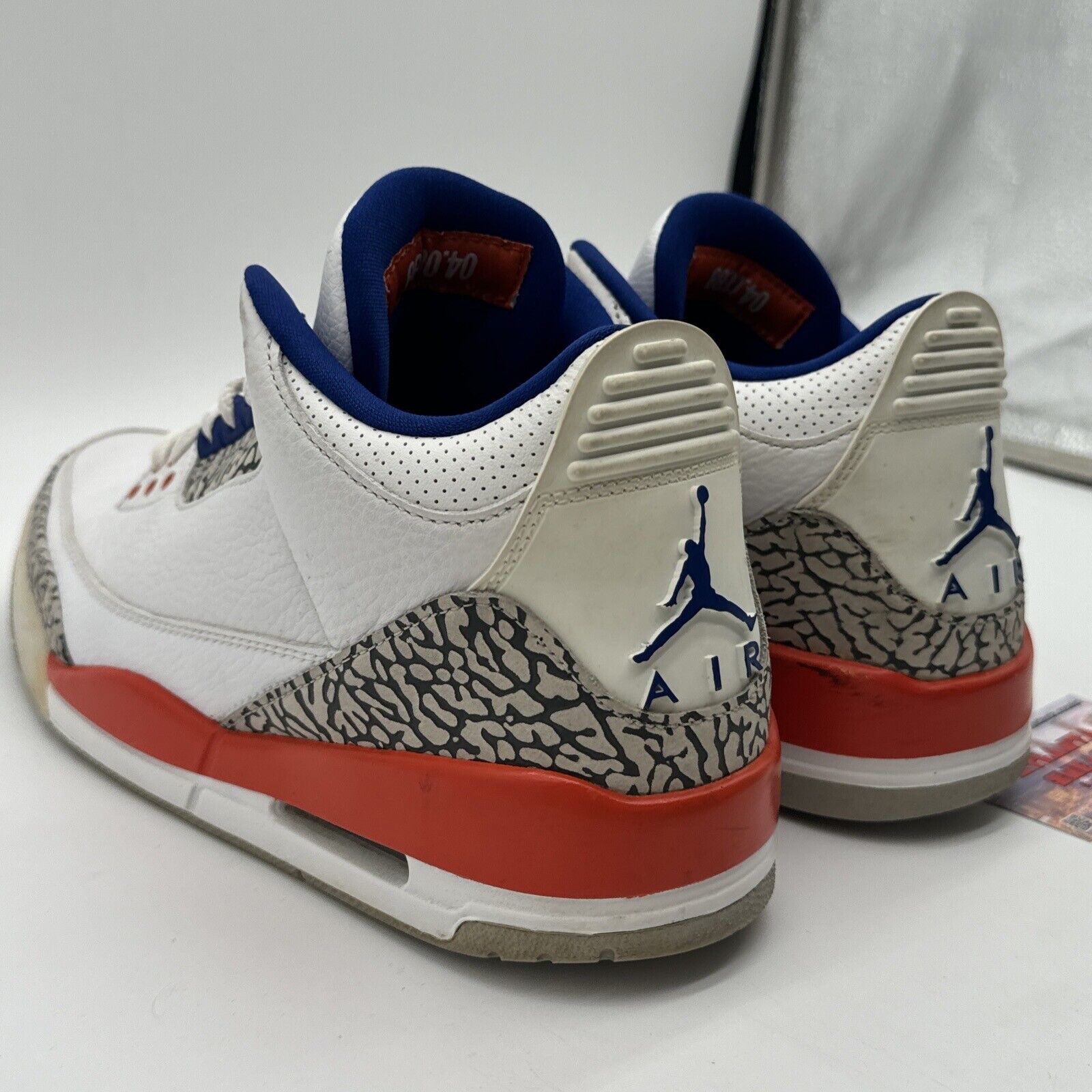 Size 9 - Jordan 3 Retro Knicks Rivals 2019 White Leather Orange Blue Gators OG