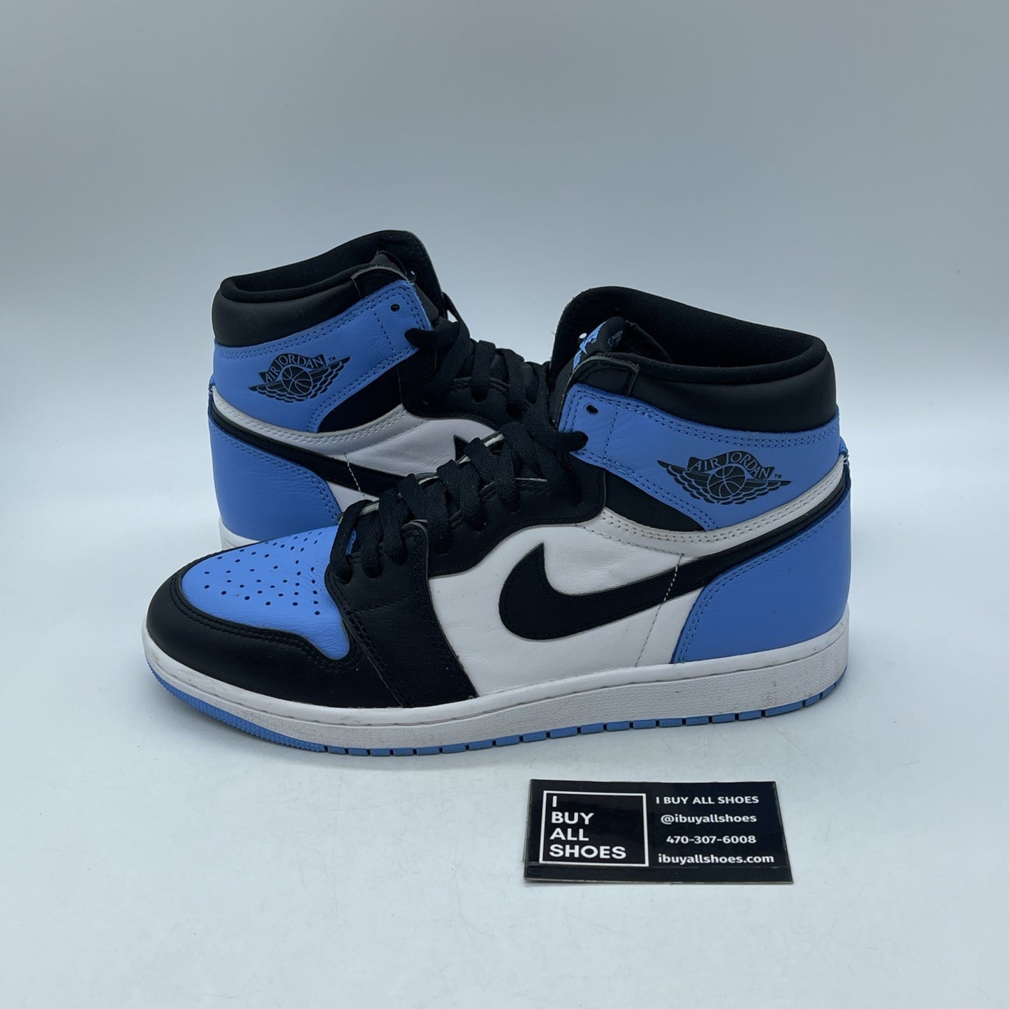 Size 9 - Jordan 1 Retro OG High UNC Toe Blue White Black Leather (DZ5485-400)